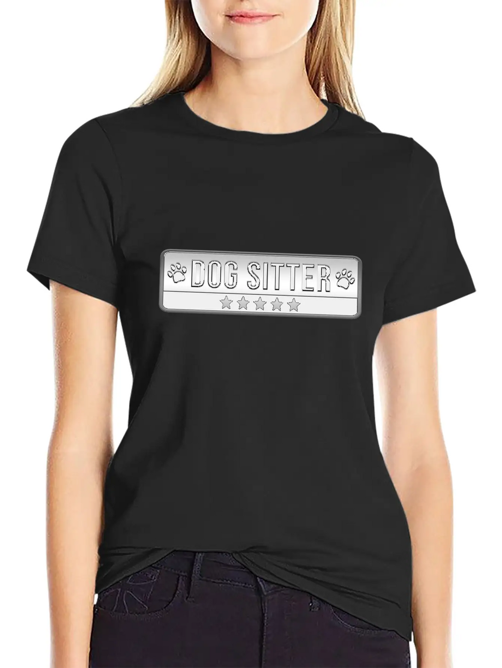 Dog Sitter Cute Dog Watcher Essential Cotton Tee For Daily Outfits – Unisex Style