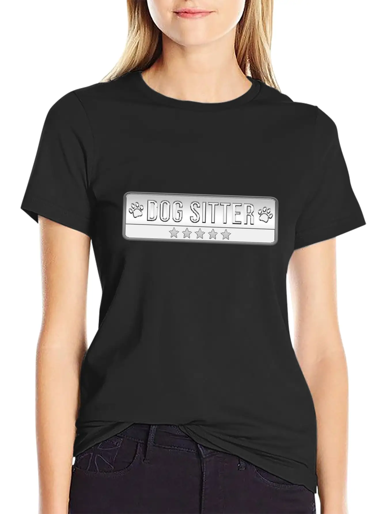 Dog Sitter Cute Dog Watcher Essential Cotton Tee For Daily Outfits – Unisex Style