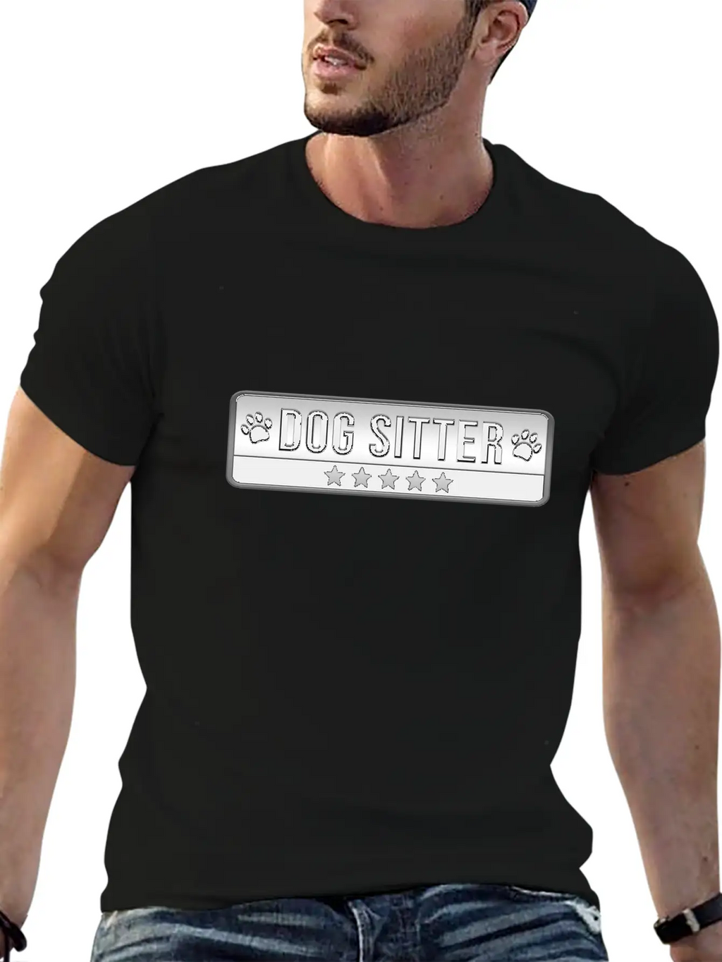 Dog Sitter Cute Dog Watcher Essential Cotton Tee For Daily Outfits – Unisex Style