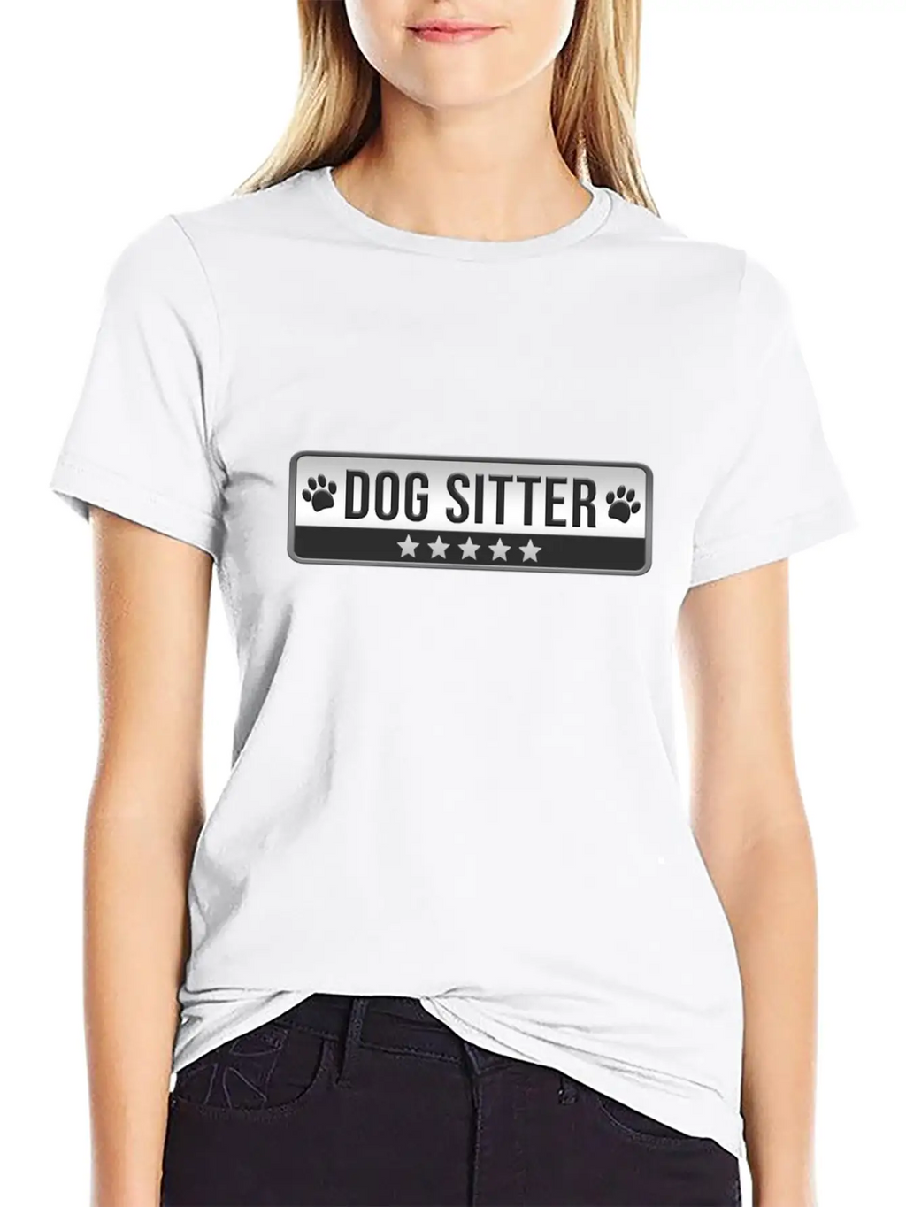 Dog Sitter Cute Dog Watcher Essential Cotton Tee For Daily Outfits – Unisex Style