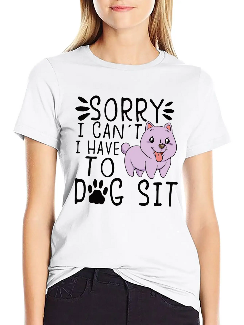 Dog Sitting Dog Puppie Dog Walkers Dog Sitter Gift Unisex Short Sleeve Soft Cotton T-Shirt – Casual Everyday Wear