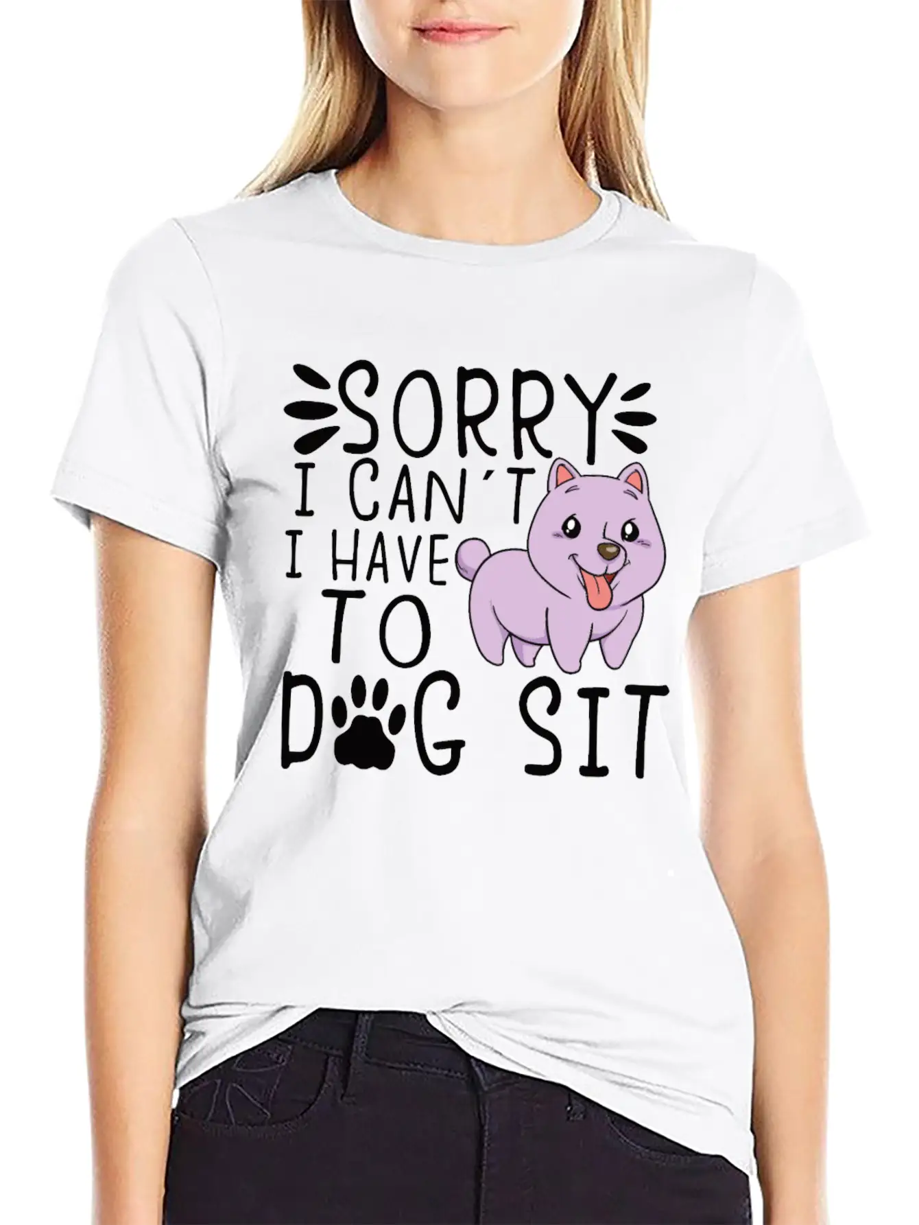 Dog Sitting Dog Puppie Dog Walkers Dog Sitter Gift Unisex Short Sleeve Soft Cotton T-Shirt – Casual Everyday Wear