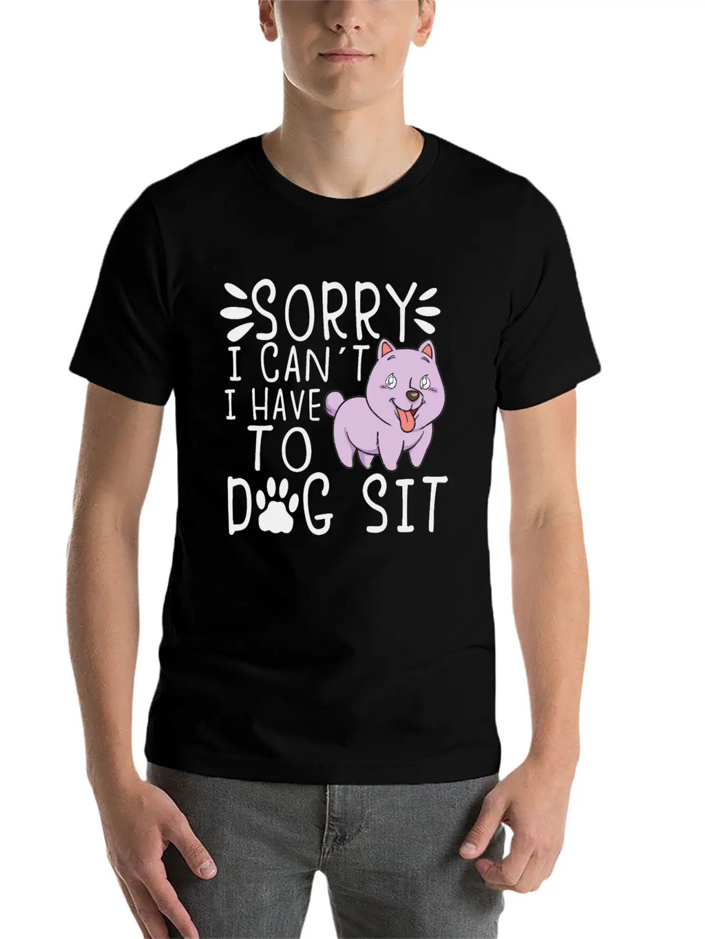 Dog Sitting Dog Puppie Dog Walkers Dog Sitter Gift Unisex Short Sleeve Soft Cotton T-Shirt – Casual Everyday Wear