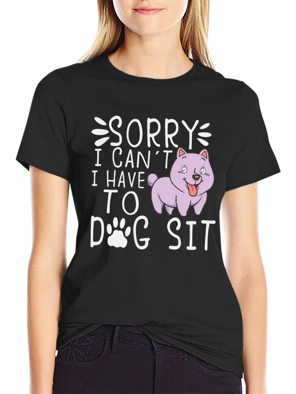 Dog Sitting Dog Puppie Dog Walkers Dog Sitter Gift Unisex Short Sleeve Soft Cotton T-Shirt – Casual Everyday Wear