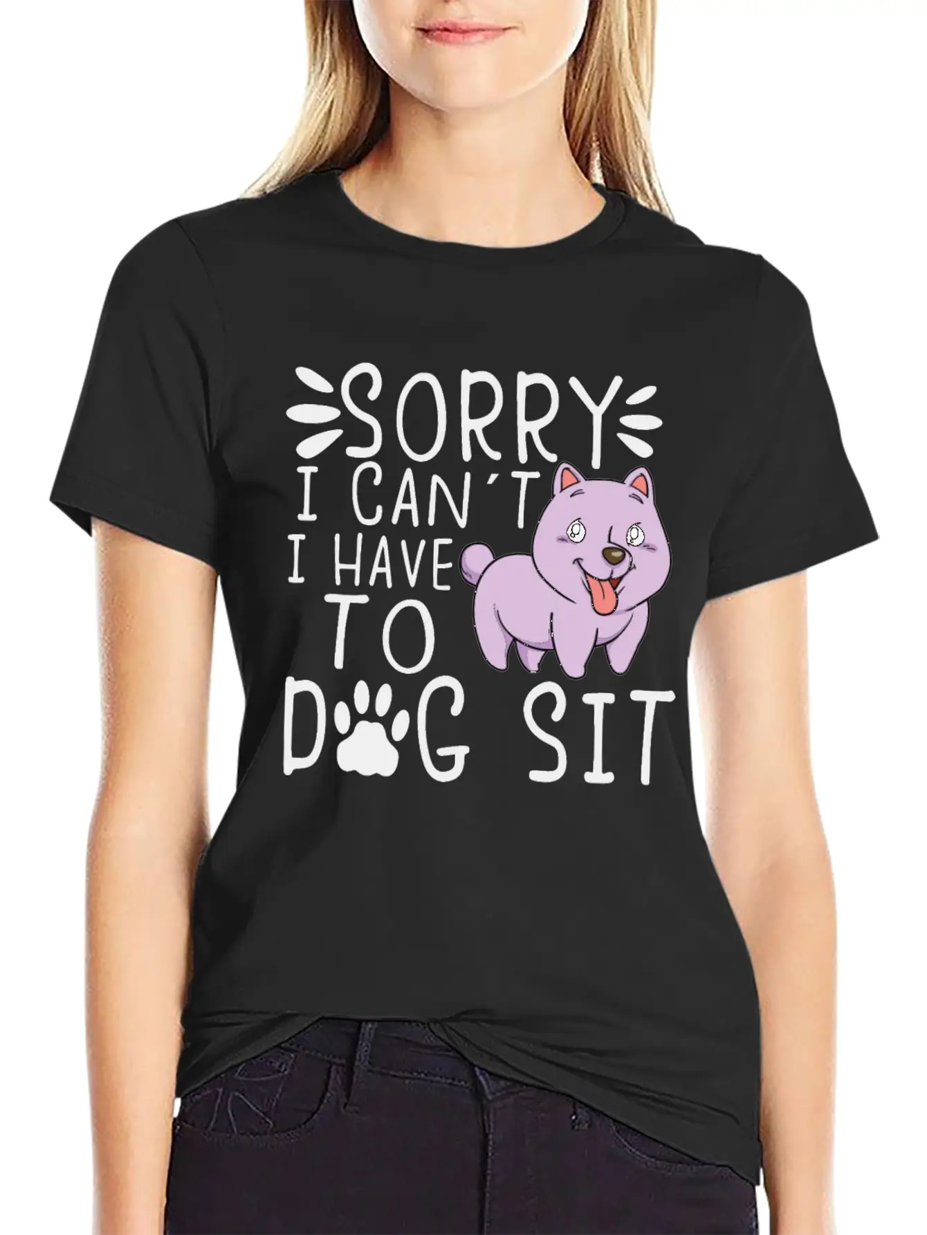 Dog Sitting Dog Puppie Dog Walkers Dog Sitter Gift Unisex Short Sleeve Soft Cotton T-Shirt – Casual Everyday Wear