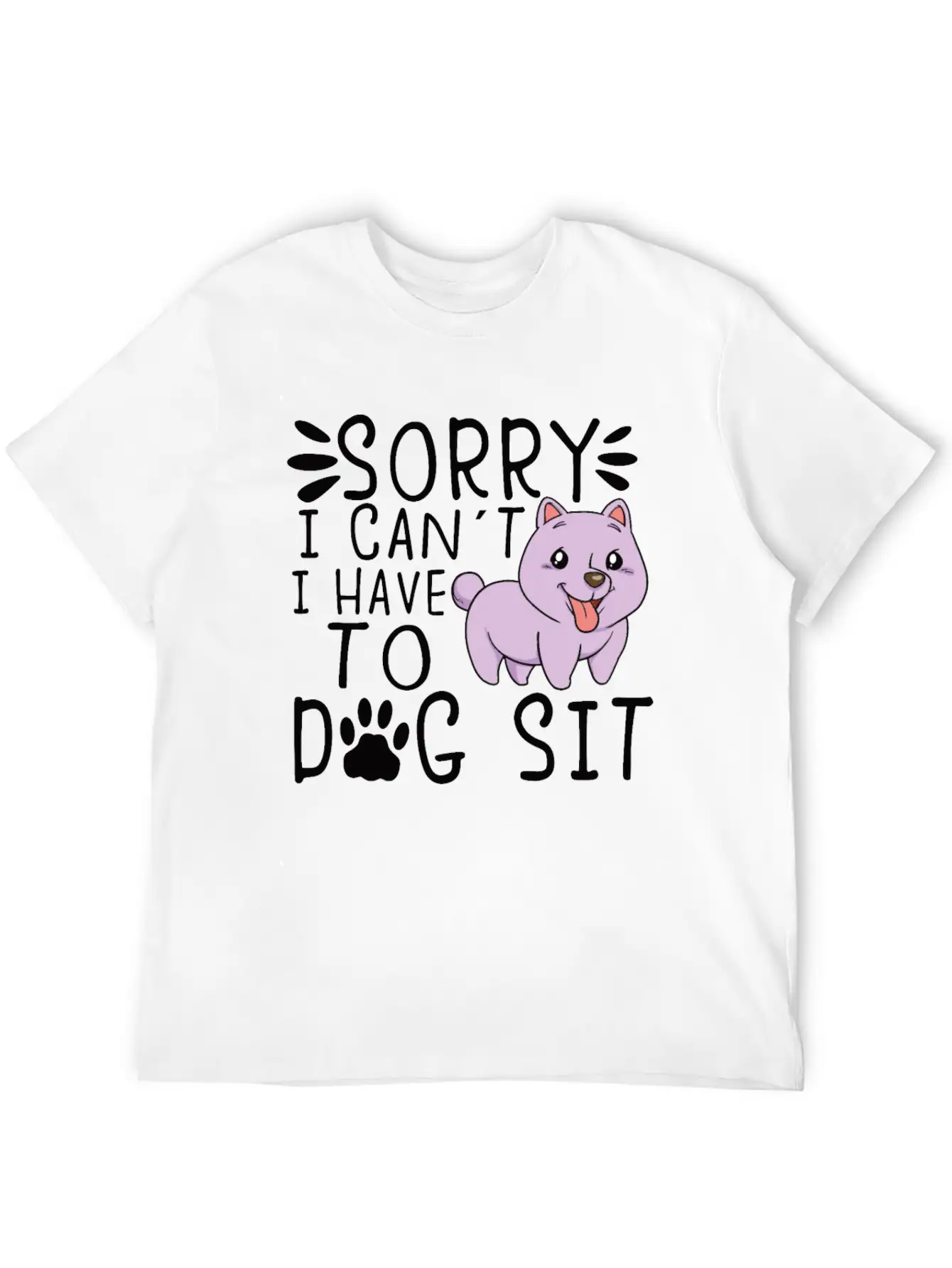 Dog Sitting Dog Puppie Dog Walkers Dog Sitter Gift Unisex Short Sleeve Soft Cotton T-Shirt – Casual Everyday Wear