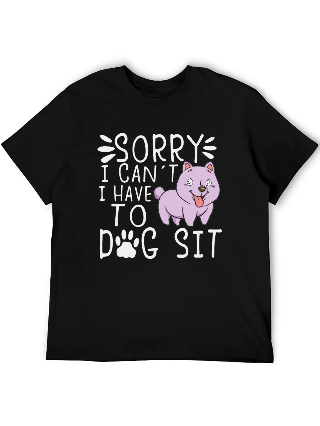 Dog Sitting Dog Puppie Dog Walkers Dog Sitter Gift Unisex Short Sleeve Soft Cotton T-Shirt – Casual Everyday Wear