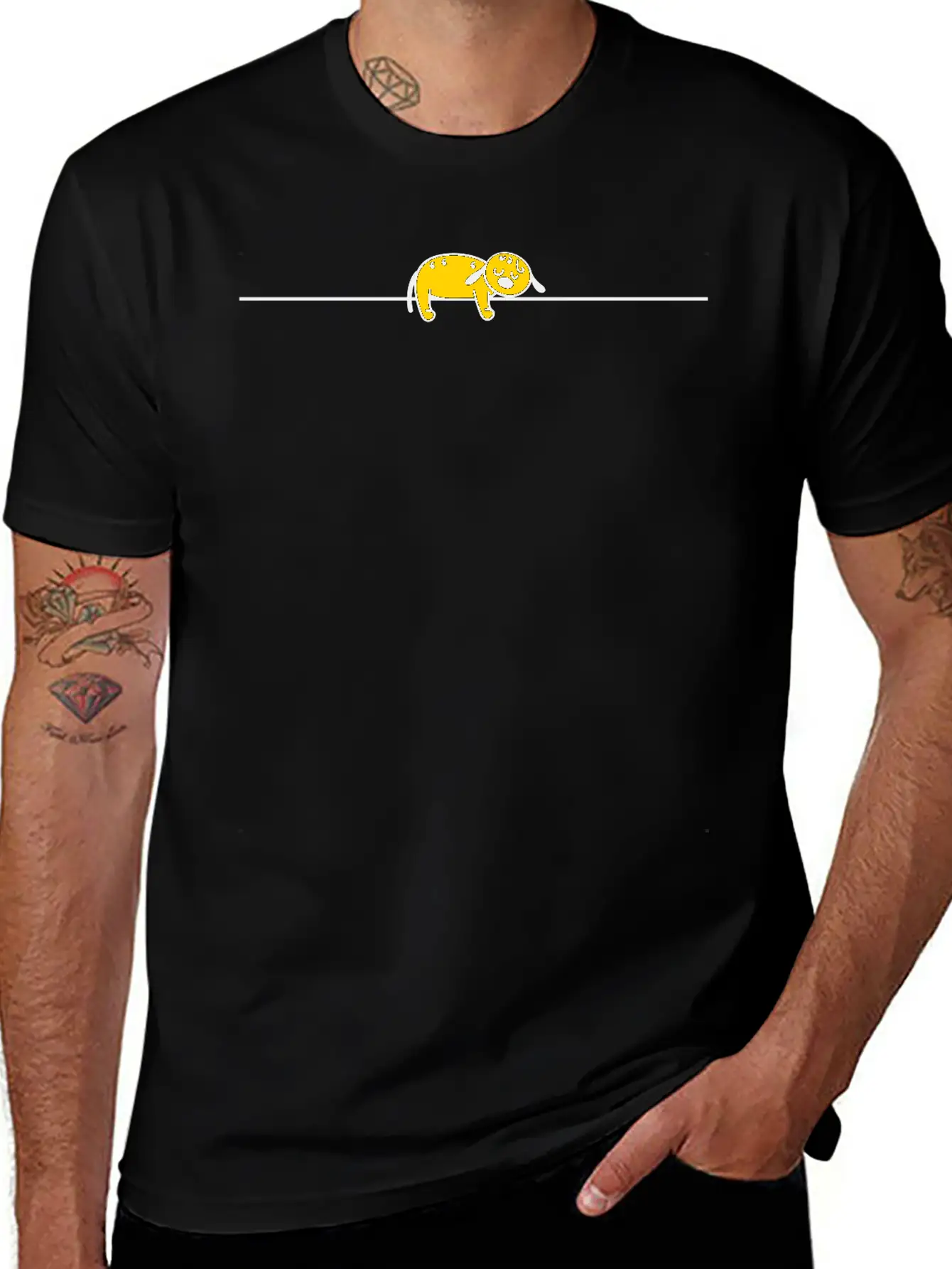 Dog Sleep Casual Graphic T-Shirt – Simple And Comfortable Daily Wear