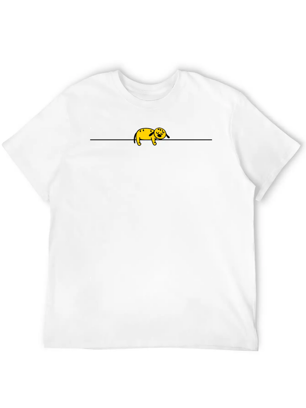 Dog Sleep Casual Graphic T-Shirt – Simple And Comfortable Daily Wear