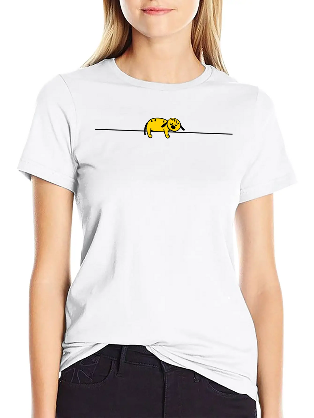 Dog Sleep Casual Graphic T-Shirt – Simple And Comfortable Daily Wear