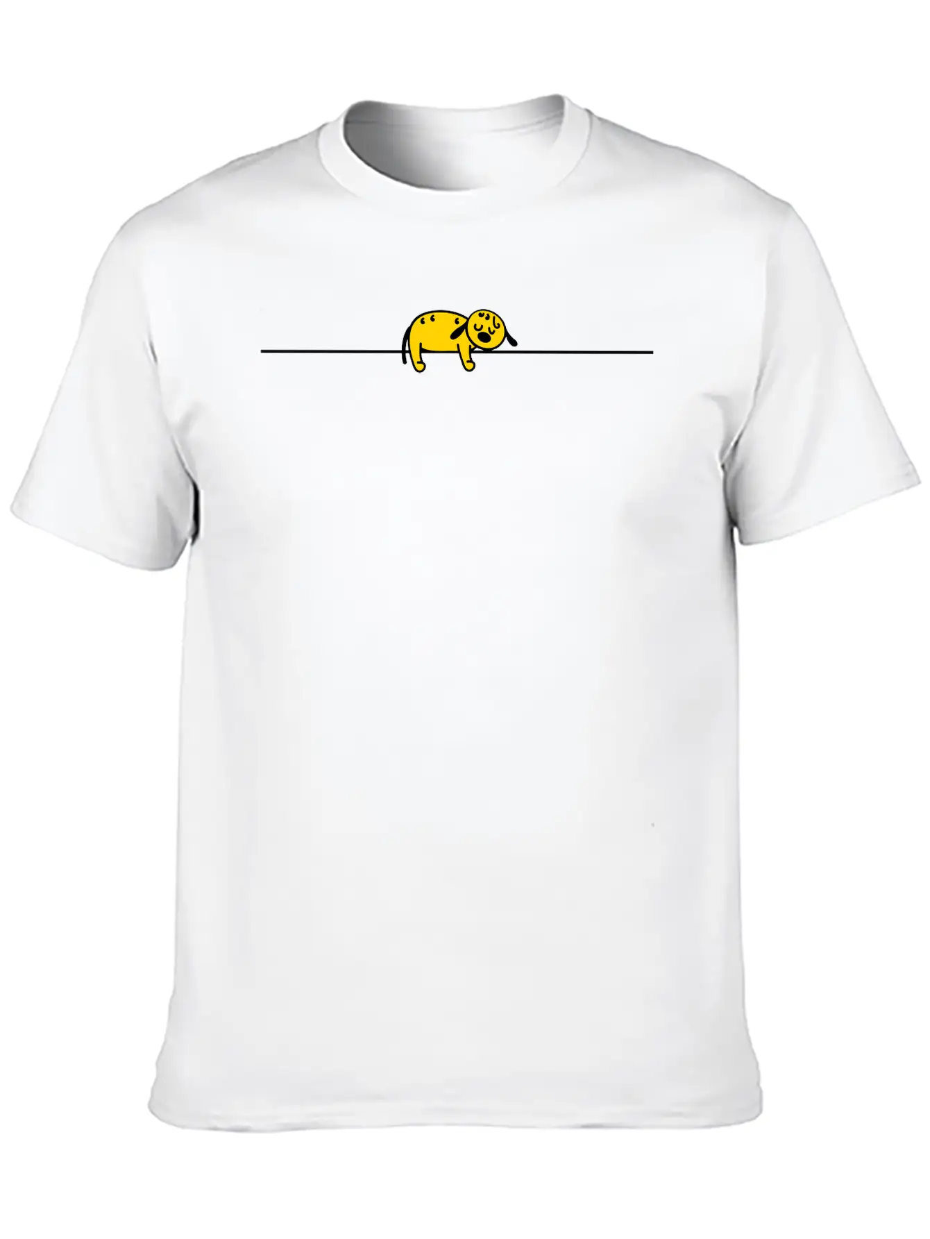 Dog Sleep Casual Graphic T-Shirt – Simple And Comfortable Daily Wear