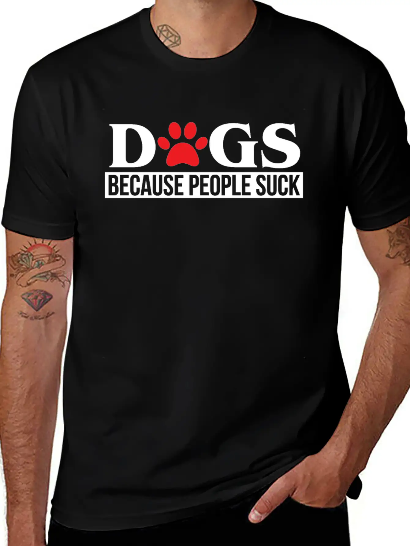 Dog Stylish Everyday T-Shirt – Unisex Basic Cotton Tee