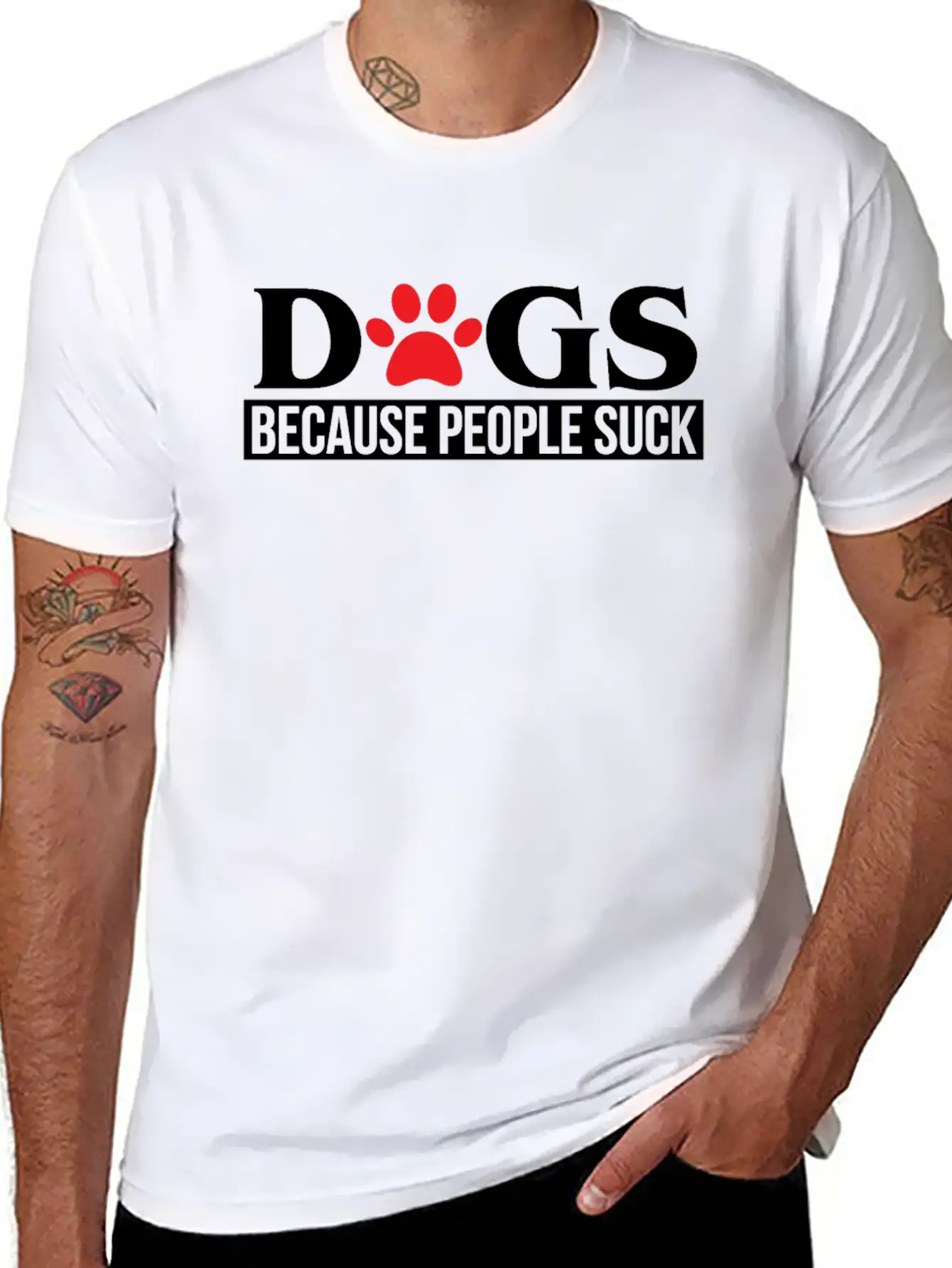 Dog Stylish Everyday T-Shirt – Unisex Basic Cotton Tee