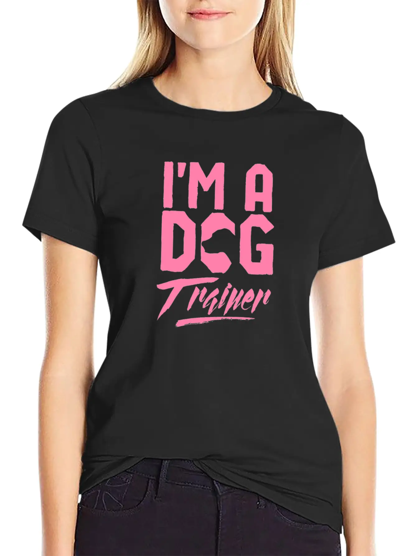 Dog Trainer Mom Breathable Soft Cotton T-Shirt – Timeless Casual Look
