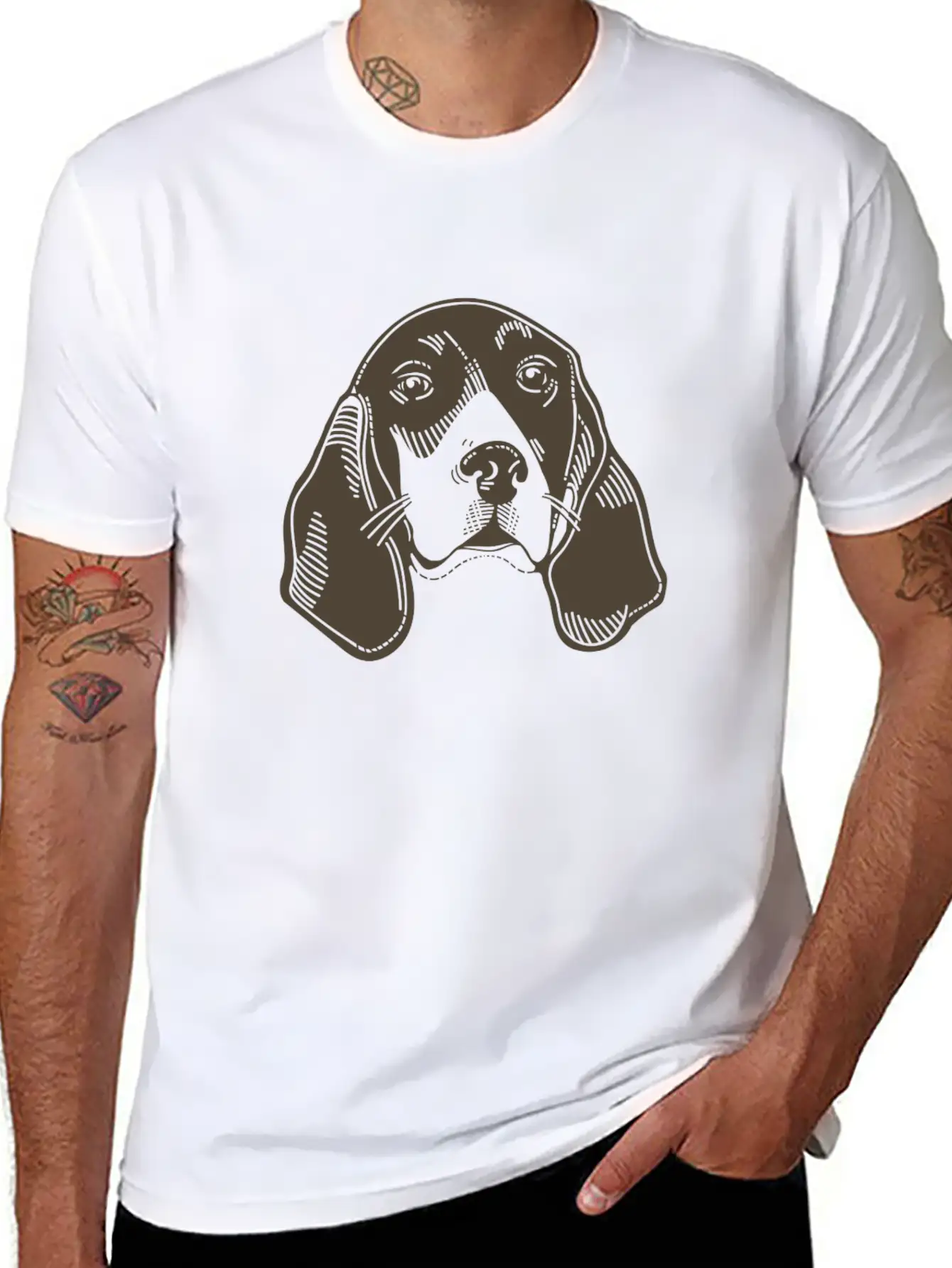 Dog Unisex Short Sleeve Soft Cotton T-Shirt – Casual Everyday Wear