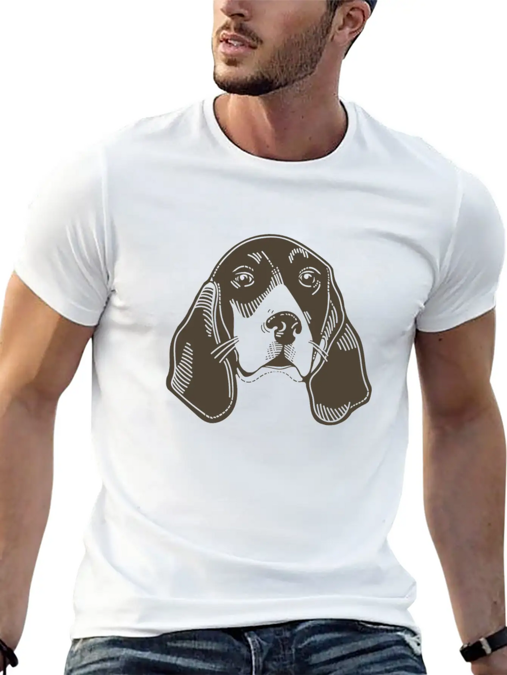 Dog Unisex Short Sleeve Soft Cotton T-Shirt – Casual Everyday Wear