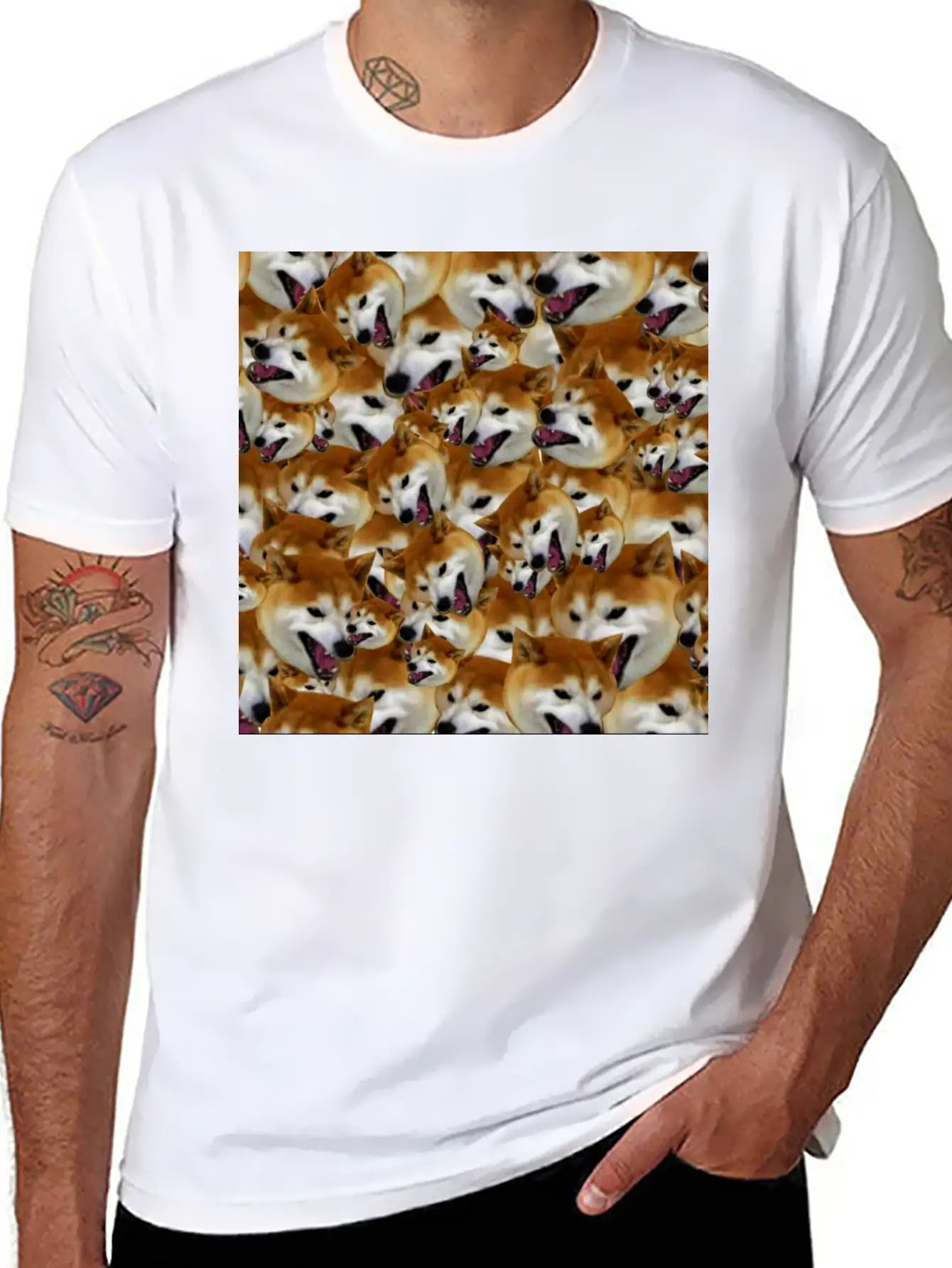 Doge Laugh Unisex Casual T-Shirt – Clean Design For Daily Comfort