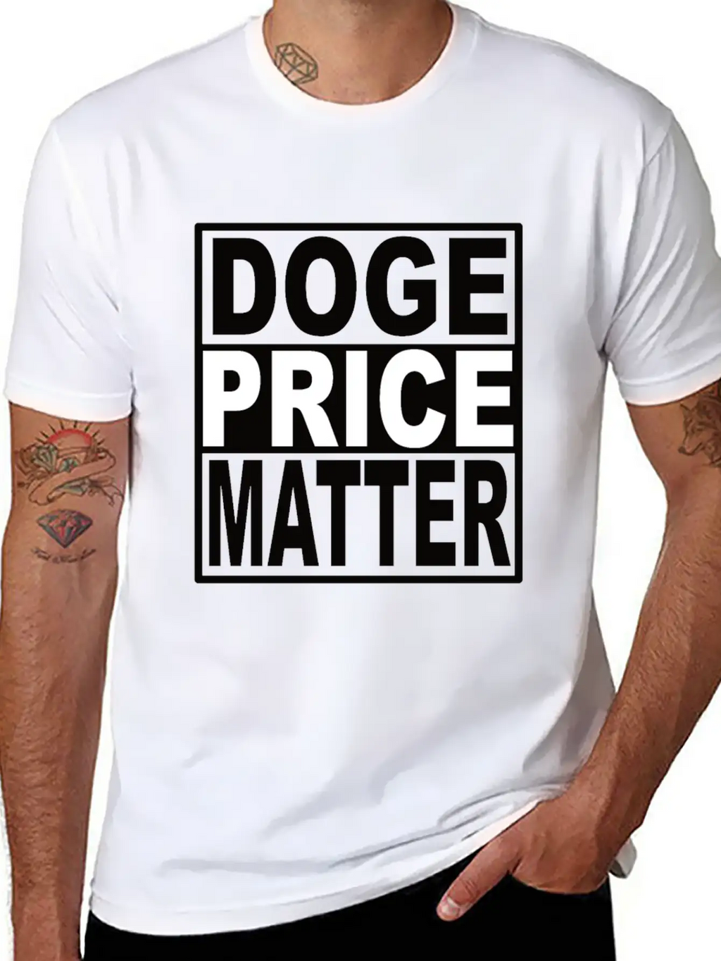 Doge Price Matter Casual Graphic T-Shirt – Simple And Comfortable Daily Wear