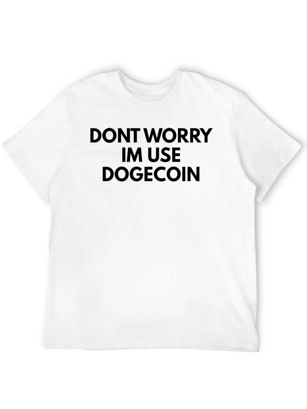 Dogecoin Breathable Soft Cotton T-Shirt – Timeless Casual Look