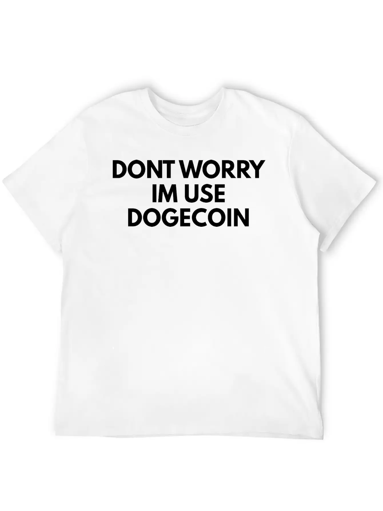 Dogecoin Breathable Soft Cotton T-Shirt – Timeless Casual Look