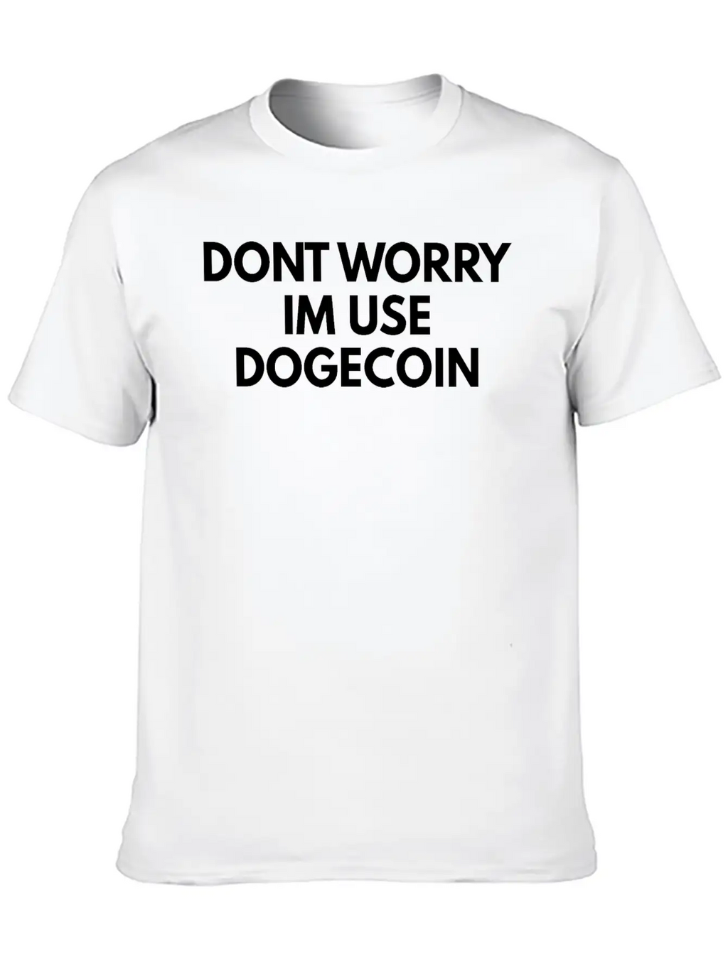 Dogecoin Breathable Soft Cotton T-Shirt – Timeless Casual Look