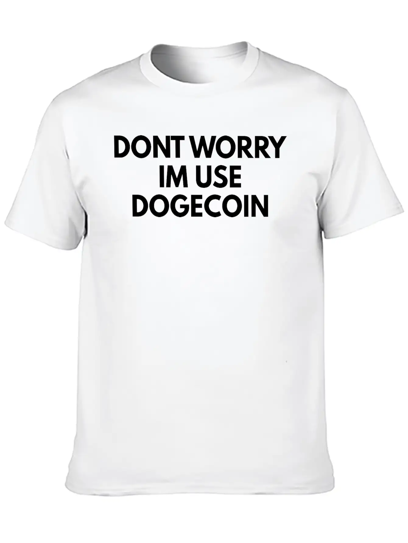 Dogecoin Breathable Soft Cotton T-Shirt – Timeless Casual Look