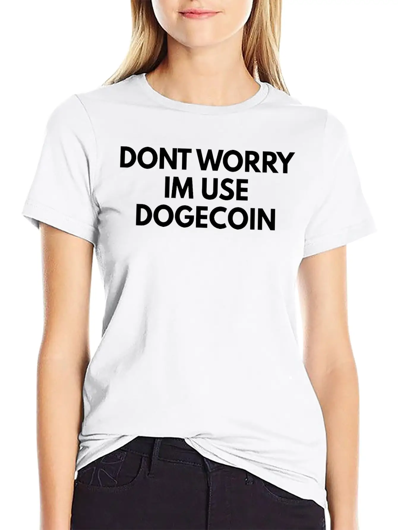 Dogecoin Breathable Soft Cotton T-Shirt – Timeless Casual Look