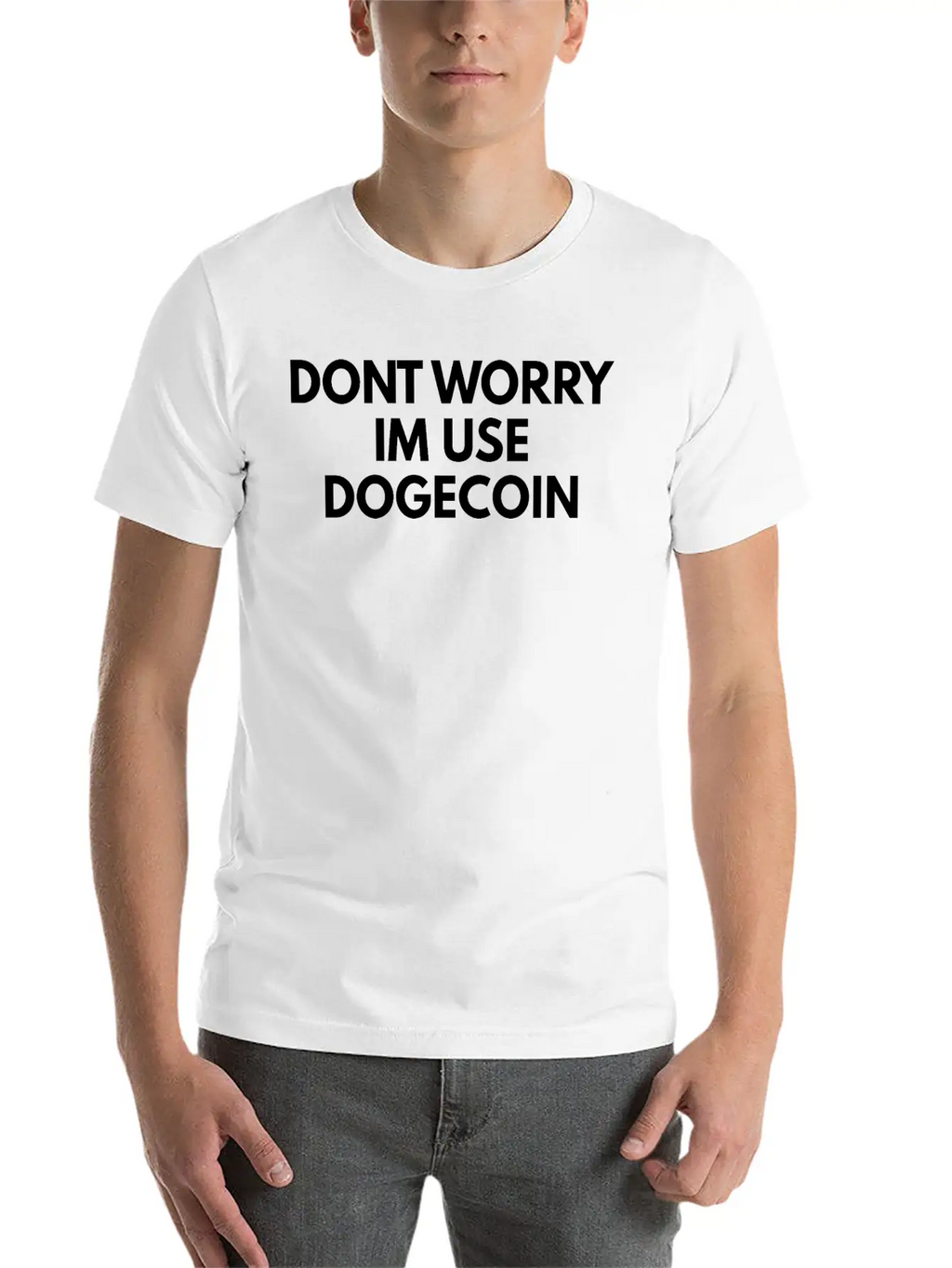 Dogecoin Breathable Soft Cotton T-Shirt – Timeless Casual Look
