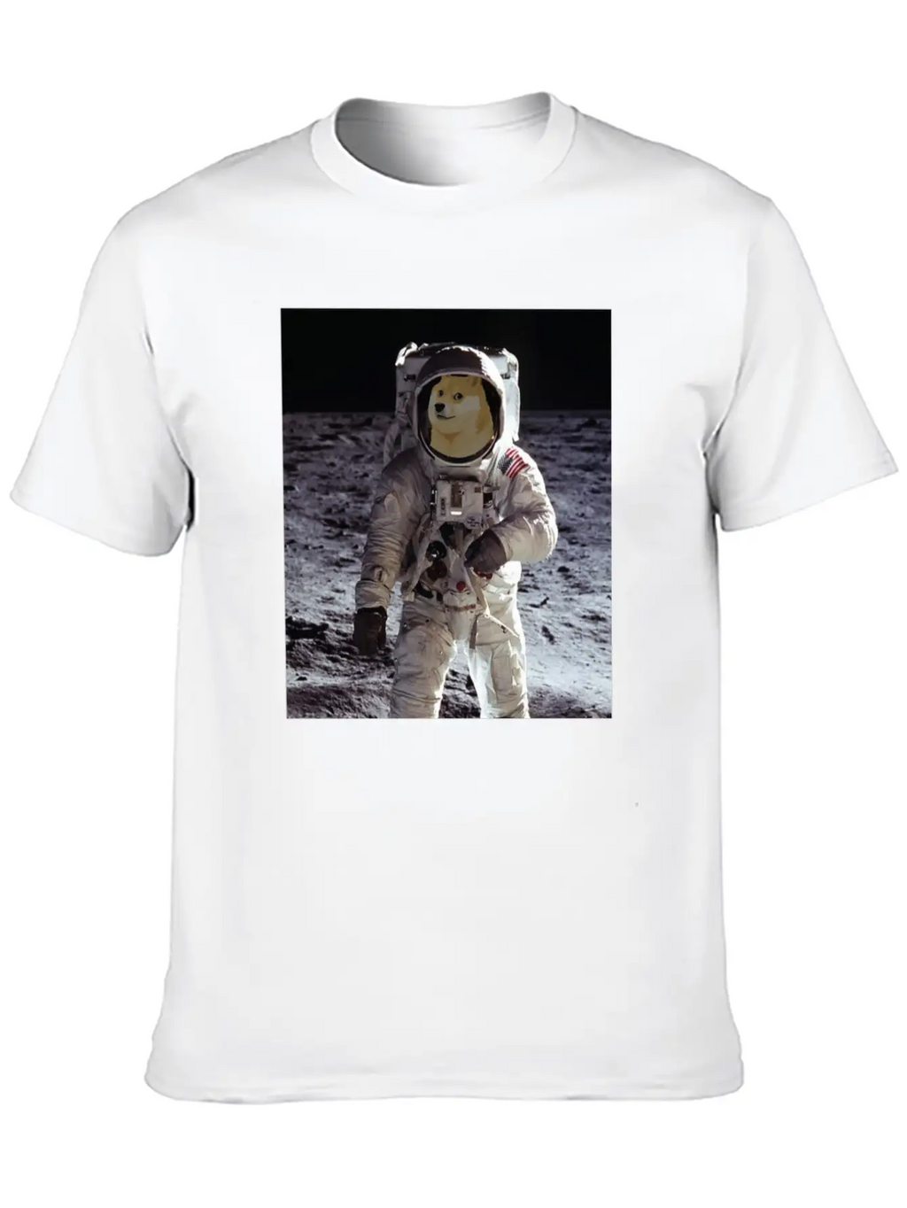 Dogecoin Cool Astronaut - Blockchain Crypto Unisex Casual T-Shirt – Clean Design For Daily Comfort