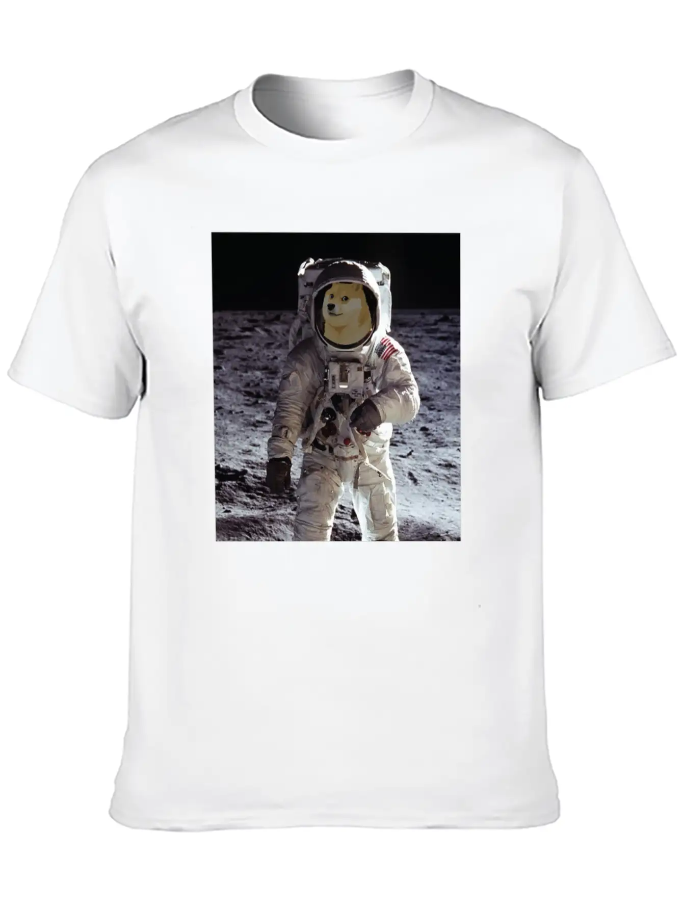 Dogecoin Cool Astronaut - Blockchain Crypto Unisex Casual T-Shirt – Clean Design For Daily Comfort