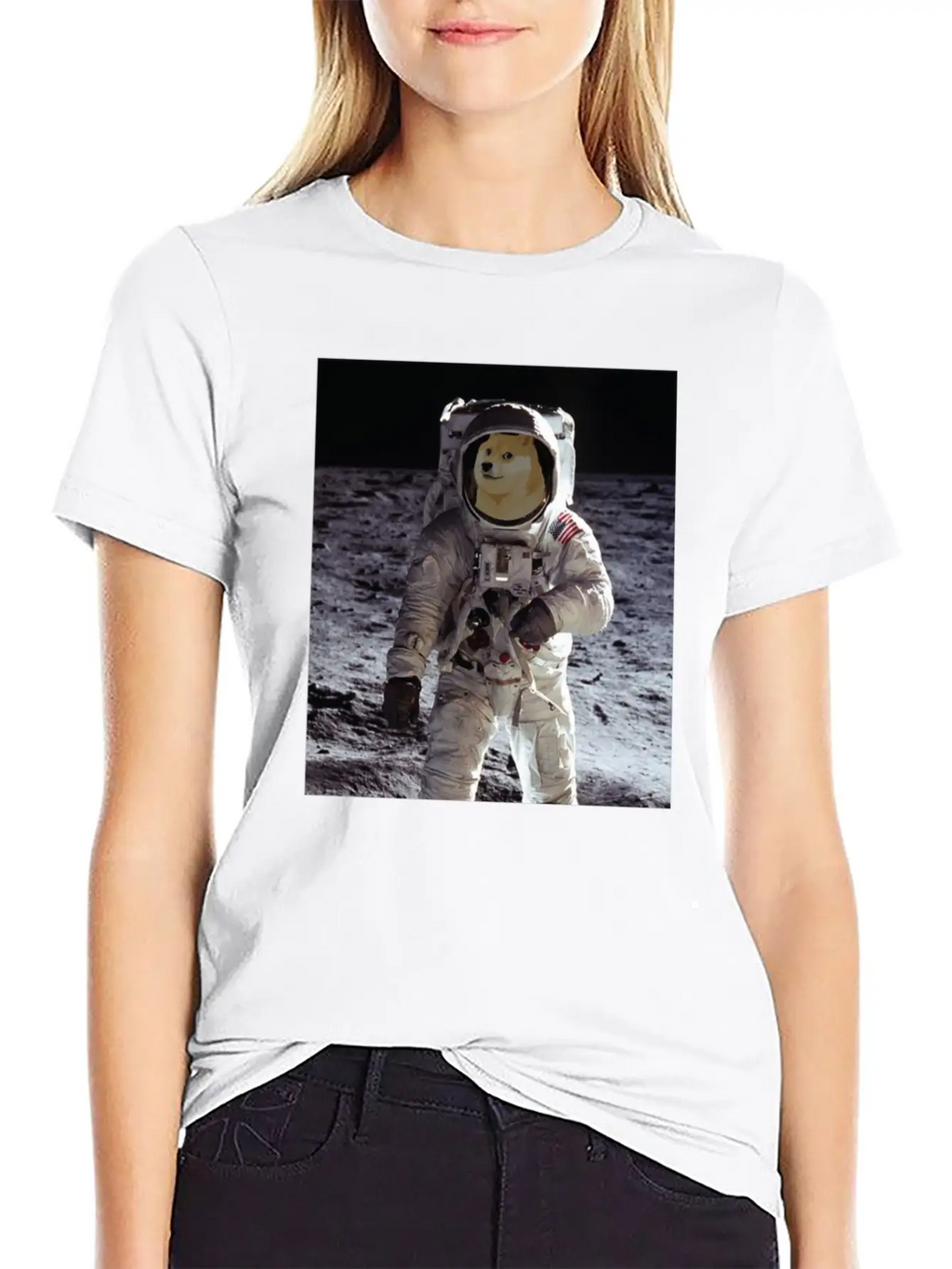 Dogecoin Cool Astronaut - Blockchain Crypto Unisex Casual T-Shirt – Clean Design For Daily Comfort