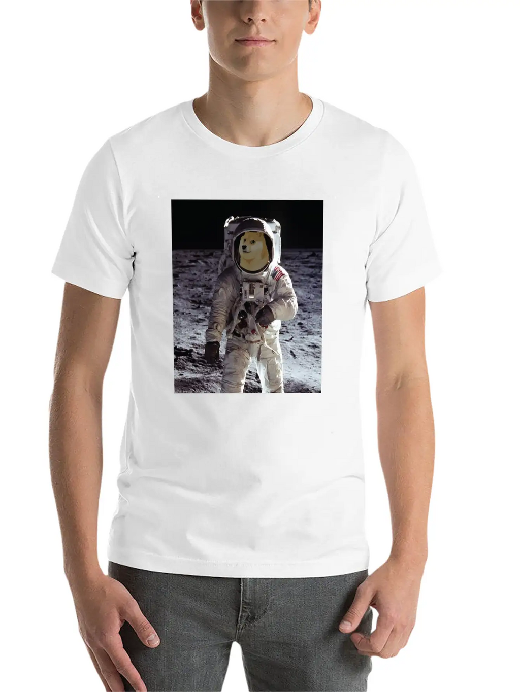 Dogecoin Cool Astronaut - Blockchain Crypto Unisex Casual T-Shirt – Clean Design For Daily Comfort