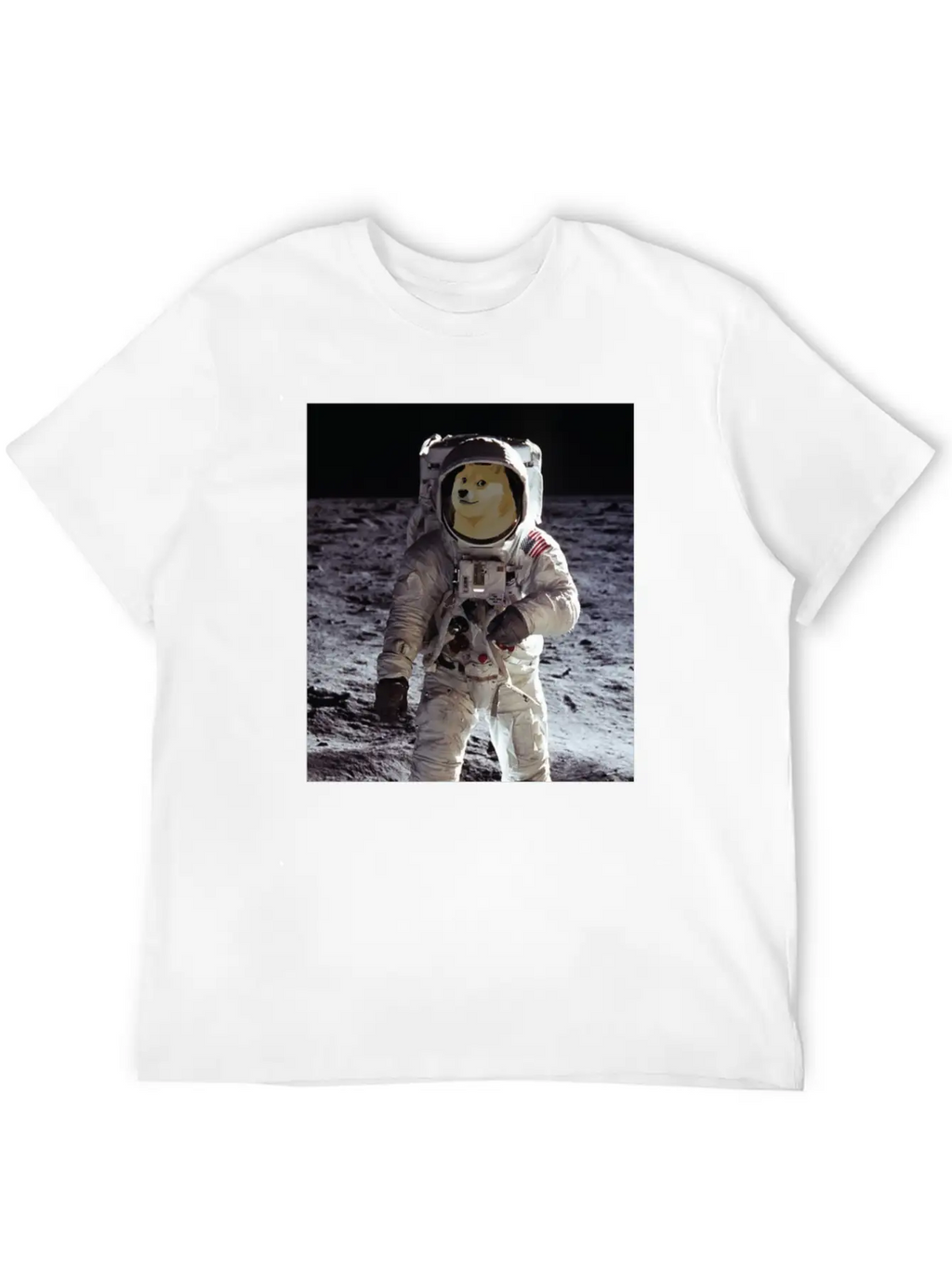 Dogecoin Cool Astronaut - Blockchain Crypto Unisex Casual T-Shirt – Clean Design For Daily Comfort