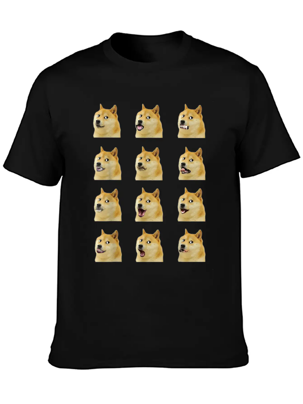 Dogecoin Doge Faces Funny Meme Hodl Shibu Inu Cryp Essential Cotton Tee For Daily Outfits – Unisex Style