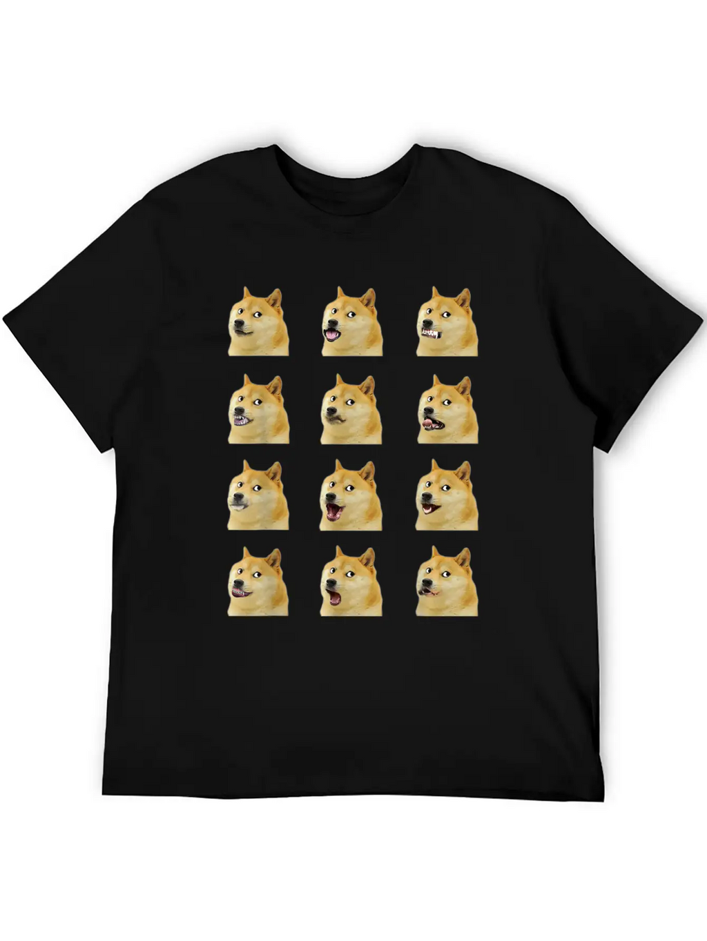 Dogecoin Doge Faces Funny Meme Hodl Shibu Inu Cryp Essential Cotton Tee For Daily Outfits – Unisex Style