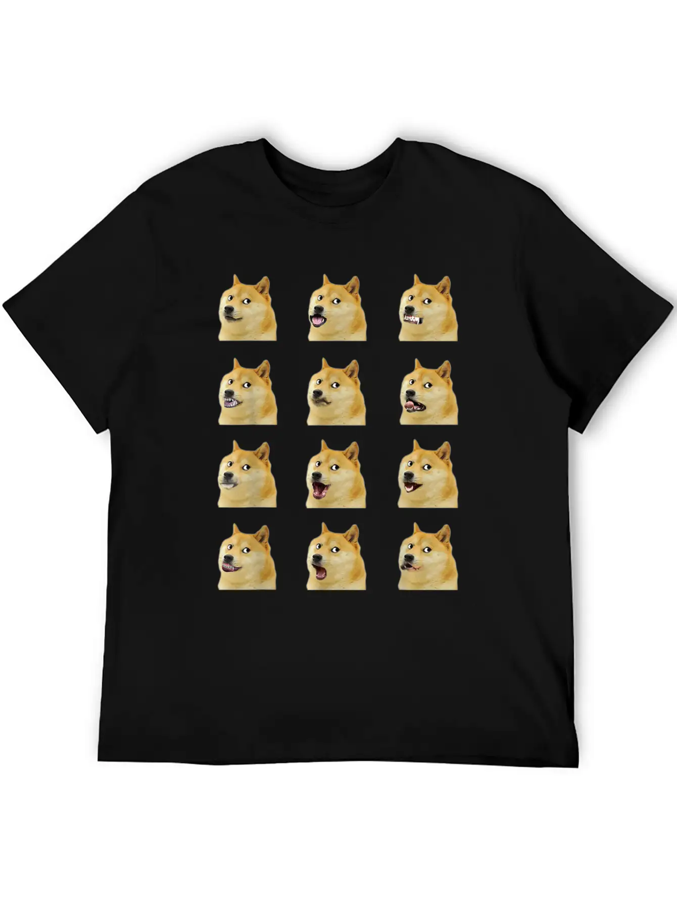 Dogecoin Doge Faces Funny Meme Hodl Shibu Inu Cryp Essential Cotton Tee For Daily Outfits – Unisex Style