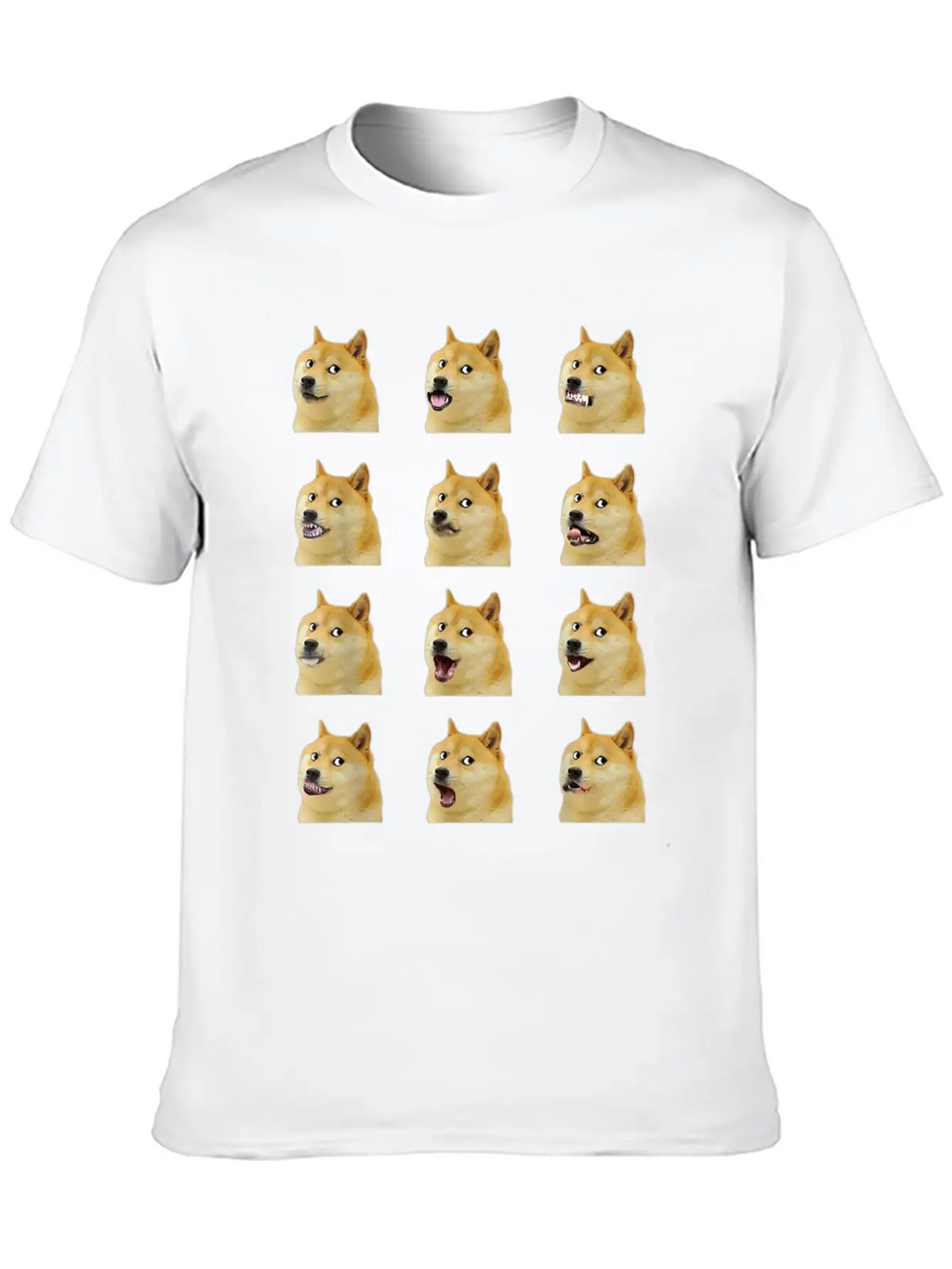 Dogecoin Doge Faces Funny Meme Hodl Shibu Inu Cryp Essential Cotton Tee For Daily Outfits – Unisex Style