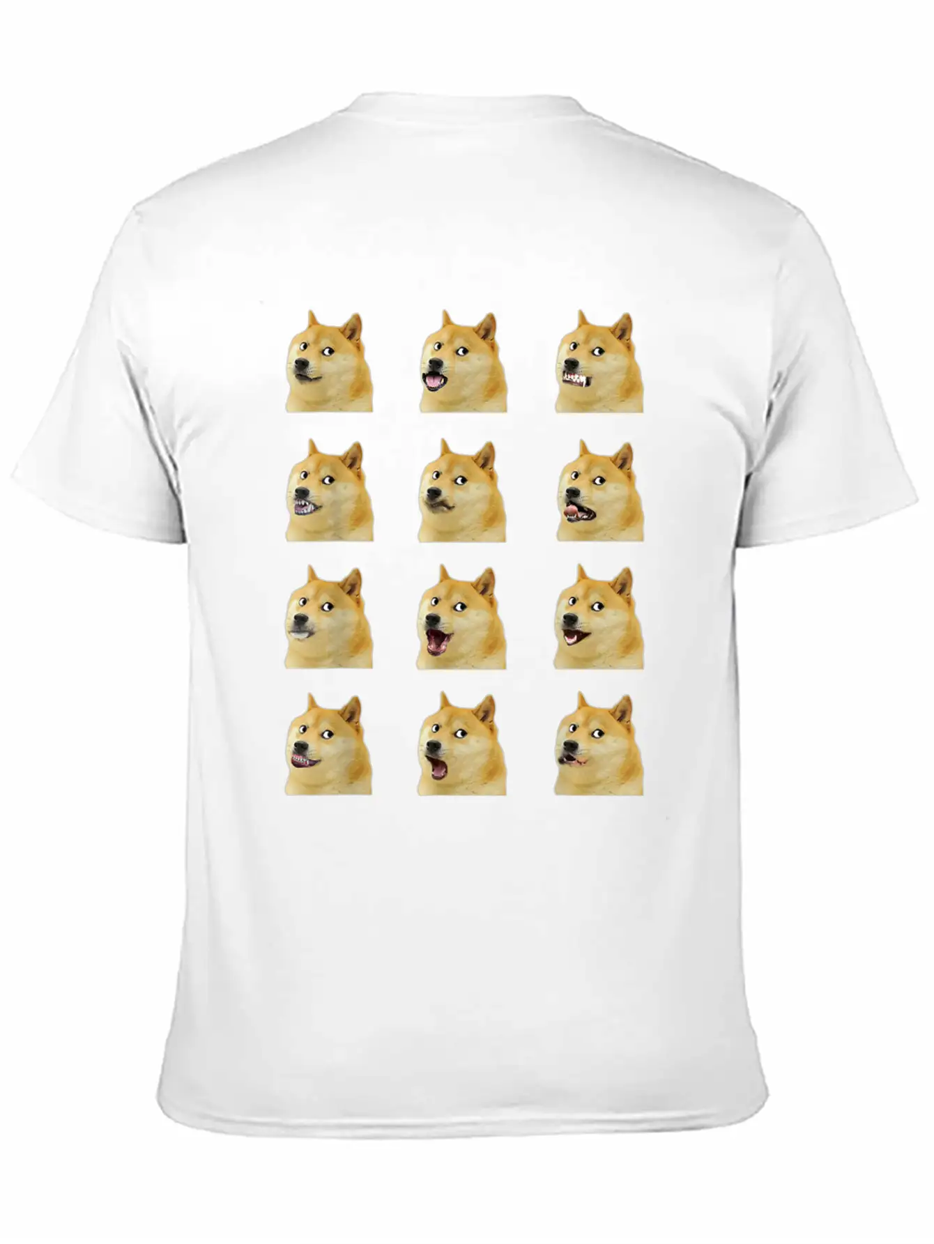 Dogecoin Doge Faces Funny Meme Hodl Shibu Inu Cryp Essential Cotton Tee For Daily Outfits – Unisex Style