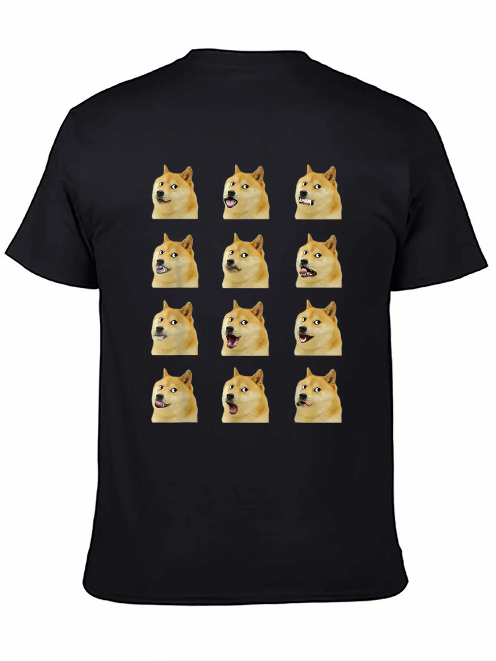 Dogecoin Doge Faces Funny Meme Hodl Shibu Inu Cryp Essential Cotton Tee For Daily Outfits – Unisex Style