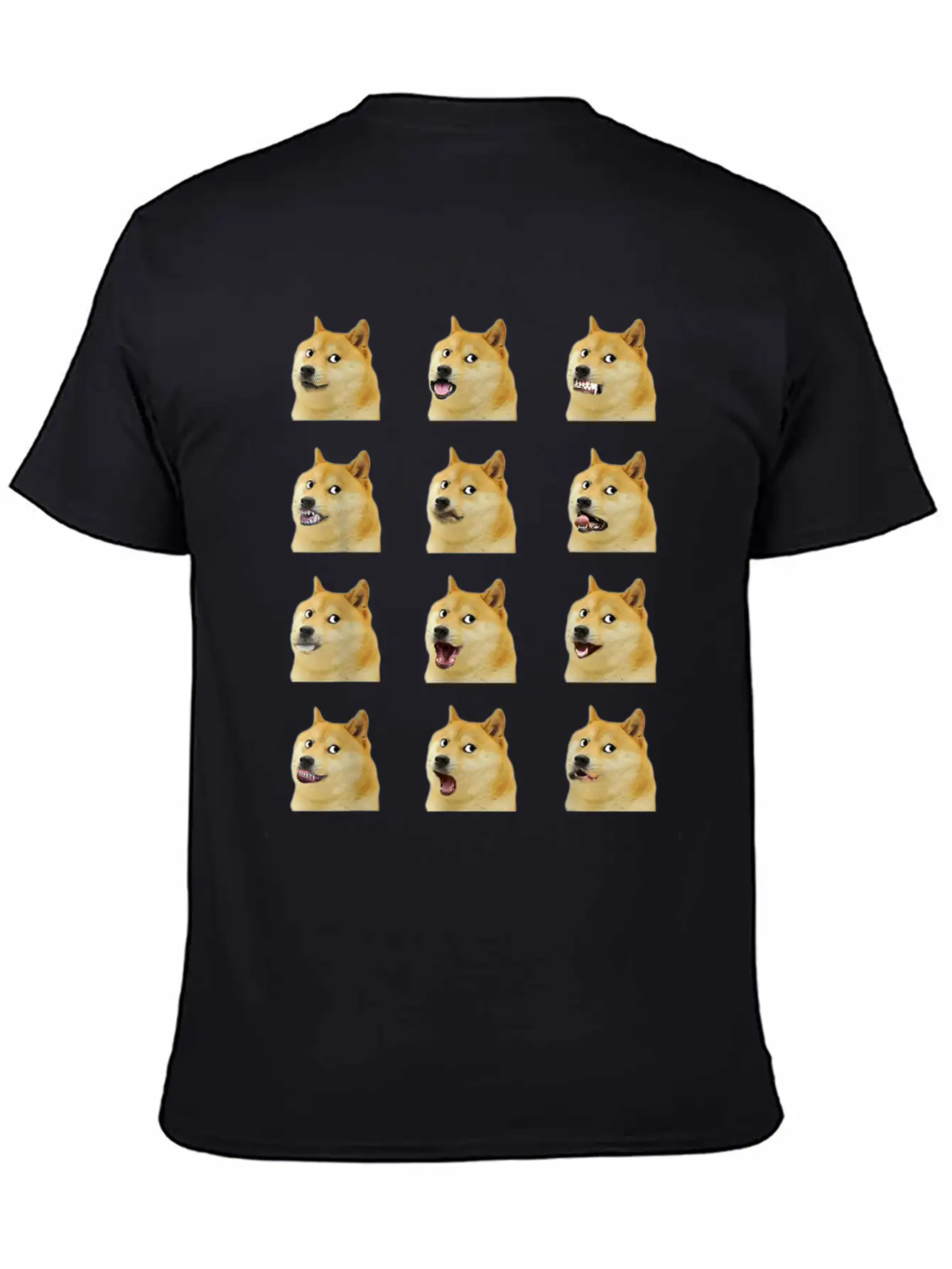 Dogecoin Doge Faces Funny Meme Hodl Shibu Inu Cryp Essential Cotton Tee For Daily Outfits – Unisex Style