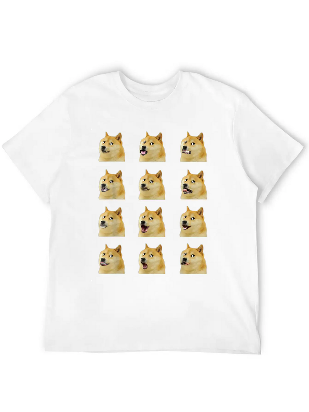Dogecoin Doge Faces Funny Meme Hodl Shibu Inu Cryp Essential Cotton Tee For Daily Outfits – Unisex Style