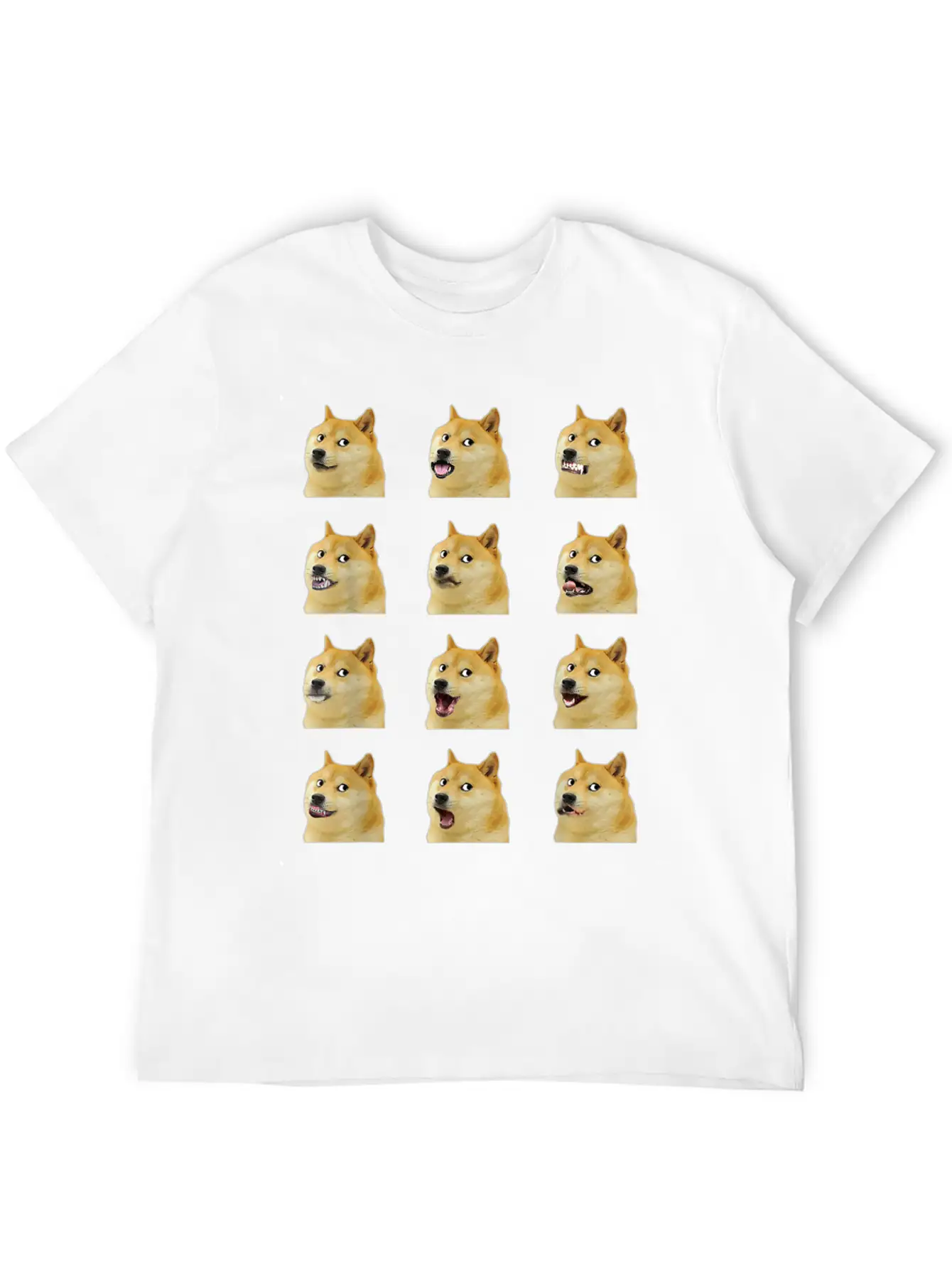 Dogecoin Doge Faces Funny Meme Hodl Shibu Inu Cryp Essential Cotton Tee For Daily Outfits – Unisex Style