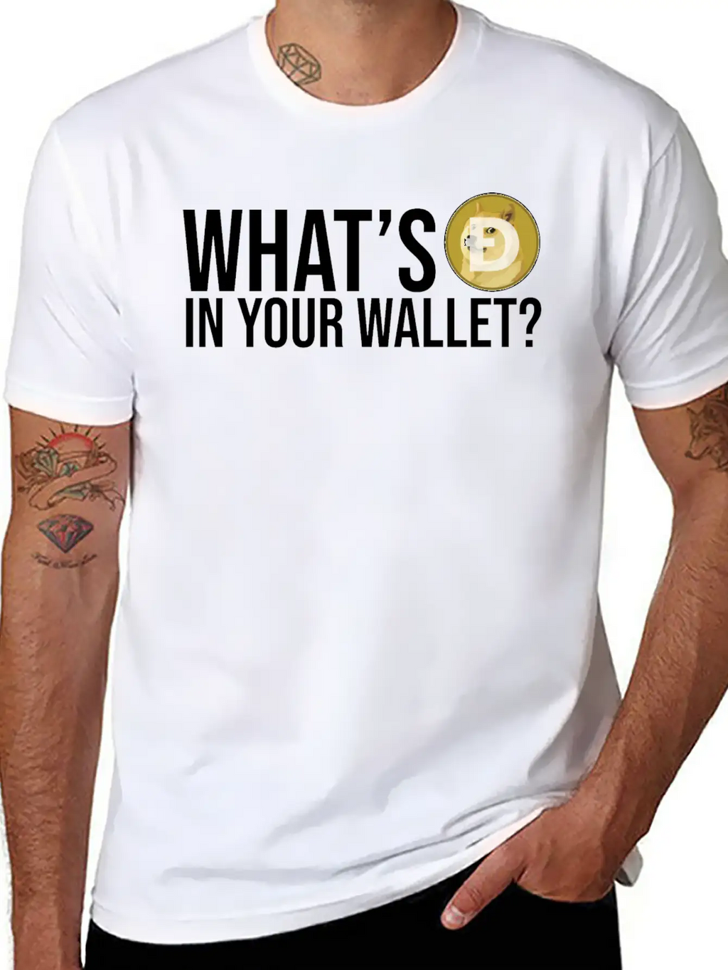 Dogecoin DOGE HODL Cryptocurrency Breathable Soft Cotton T-Shirt – Timeless Casual Look