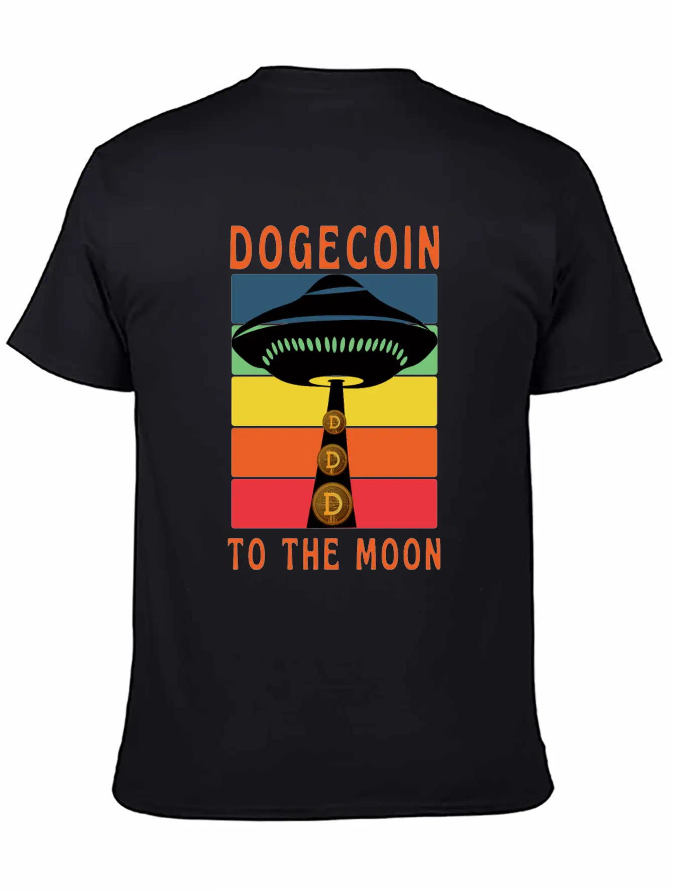 Dogecoin To The Moon Unisex Short Sleeve Soft Cotton T-Shirt – Casual Everyday Wear