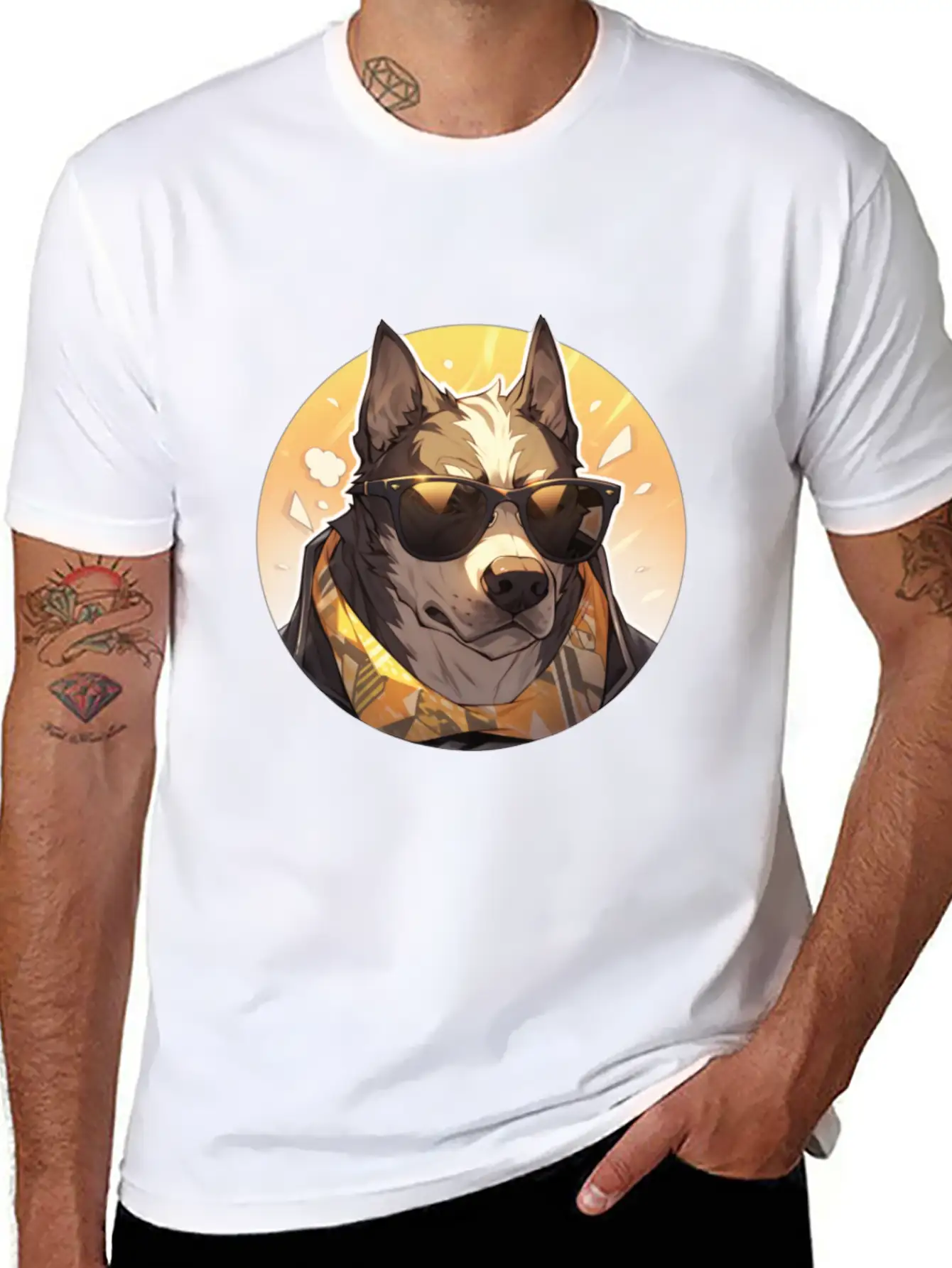 Dogs Pet Dog Owner Dog Lover Animal Unisex Short Sleeve Soft Cotton T-Shirt – Casual Everyday Wear