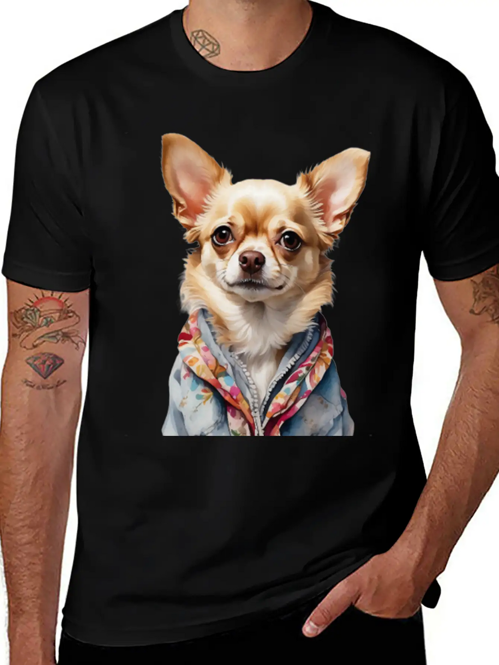 Dog's Unique Coat Essential Cotton Tee For Daily Outfits – Unisex Style