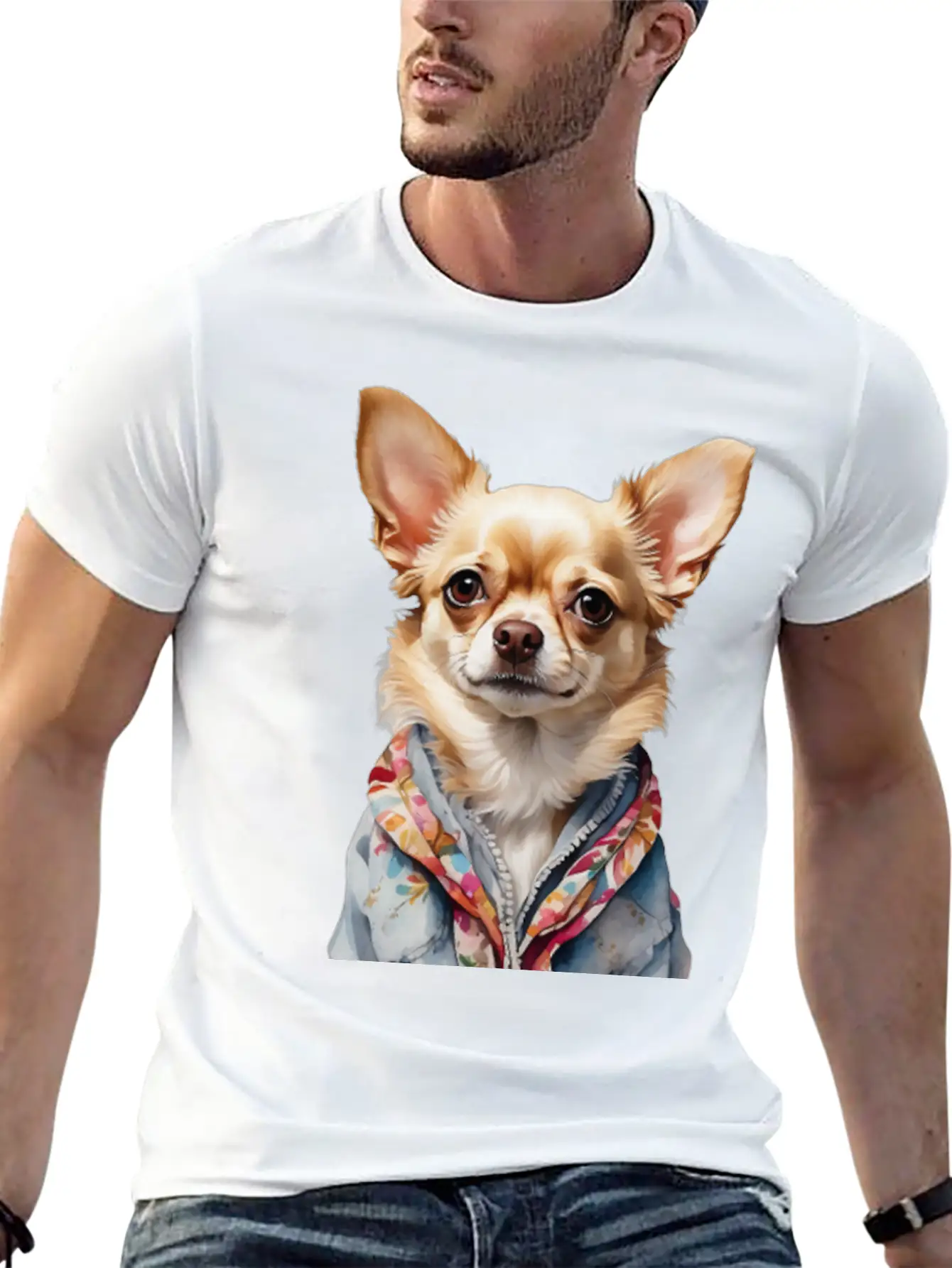 Dog's Unique Coat Essential Cotton Tee For Daily Outfits – Unisex Style