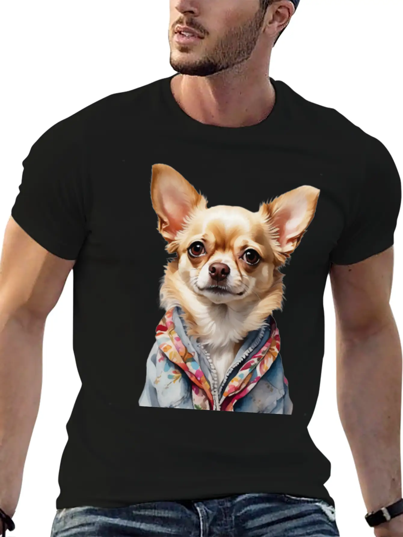 Dog's Unique Coat Essential Cotton Tee For Daily Outfits – Unisex Style
