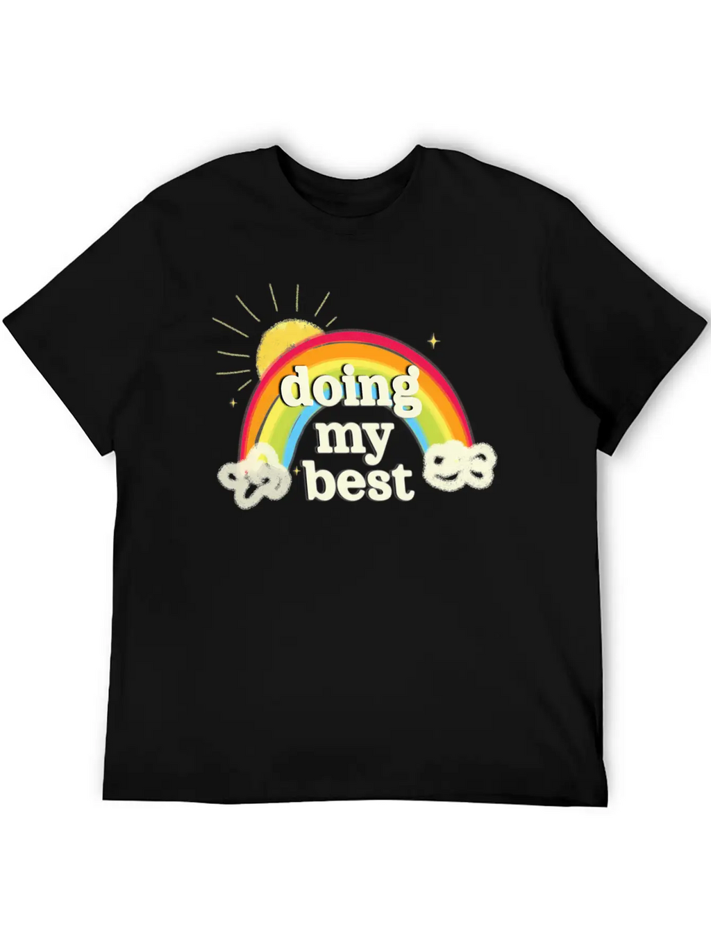 Doing My Best Unisex Short Sleeve Soft Cotton T-Shirt – Casual Everyday Wear