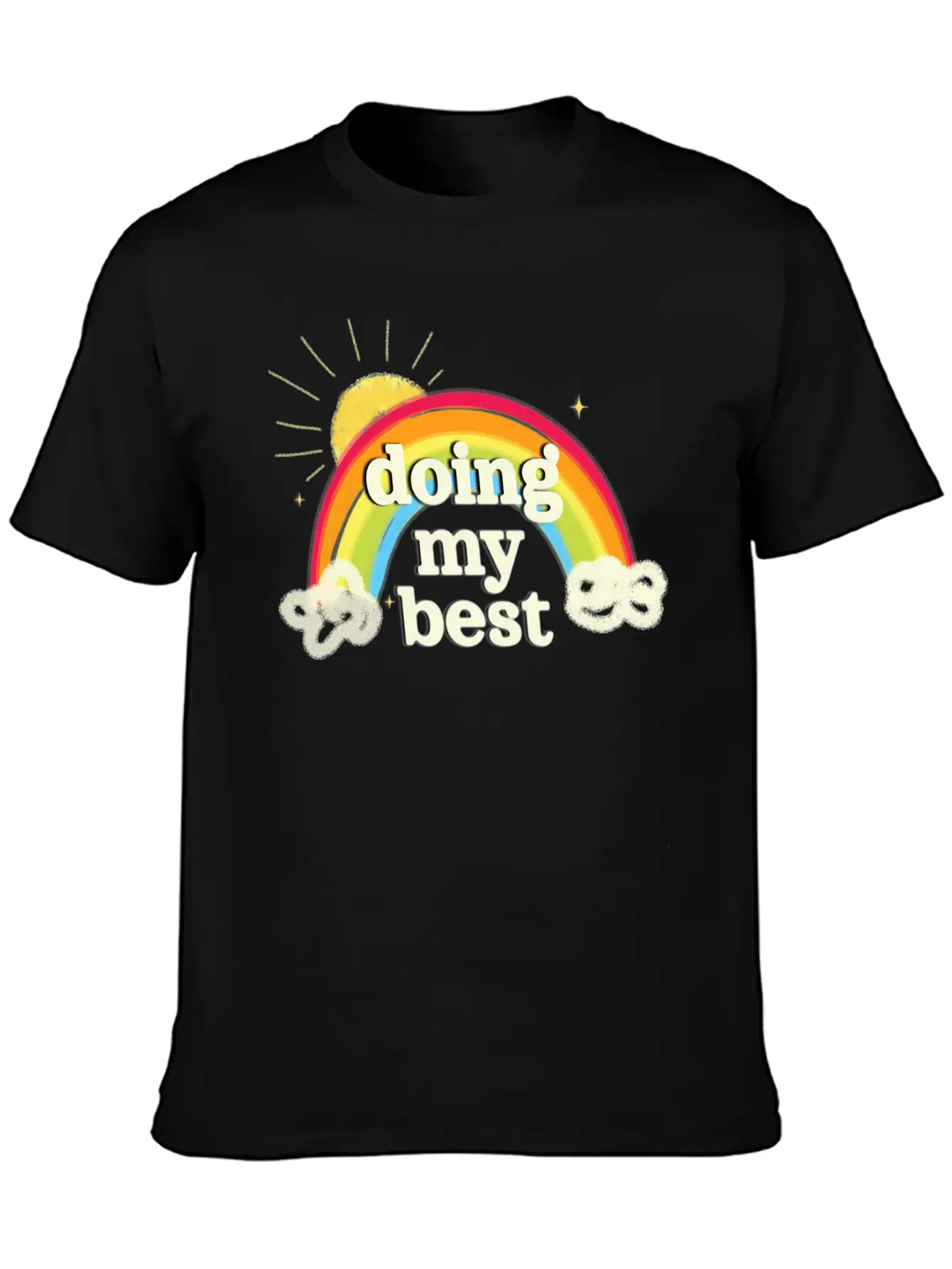 Doing My Best Unisex Short Sleeve Soft Cotton T-Shirt – Casual Everyday Wear